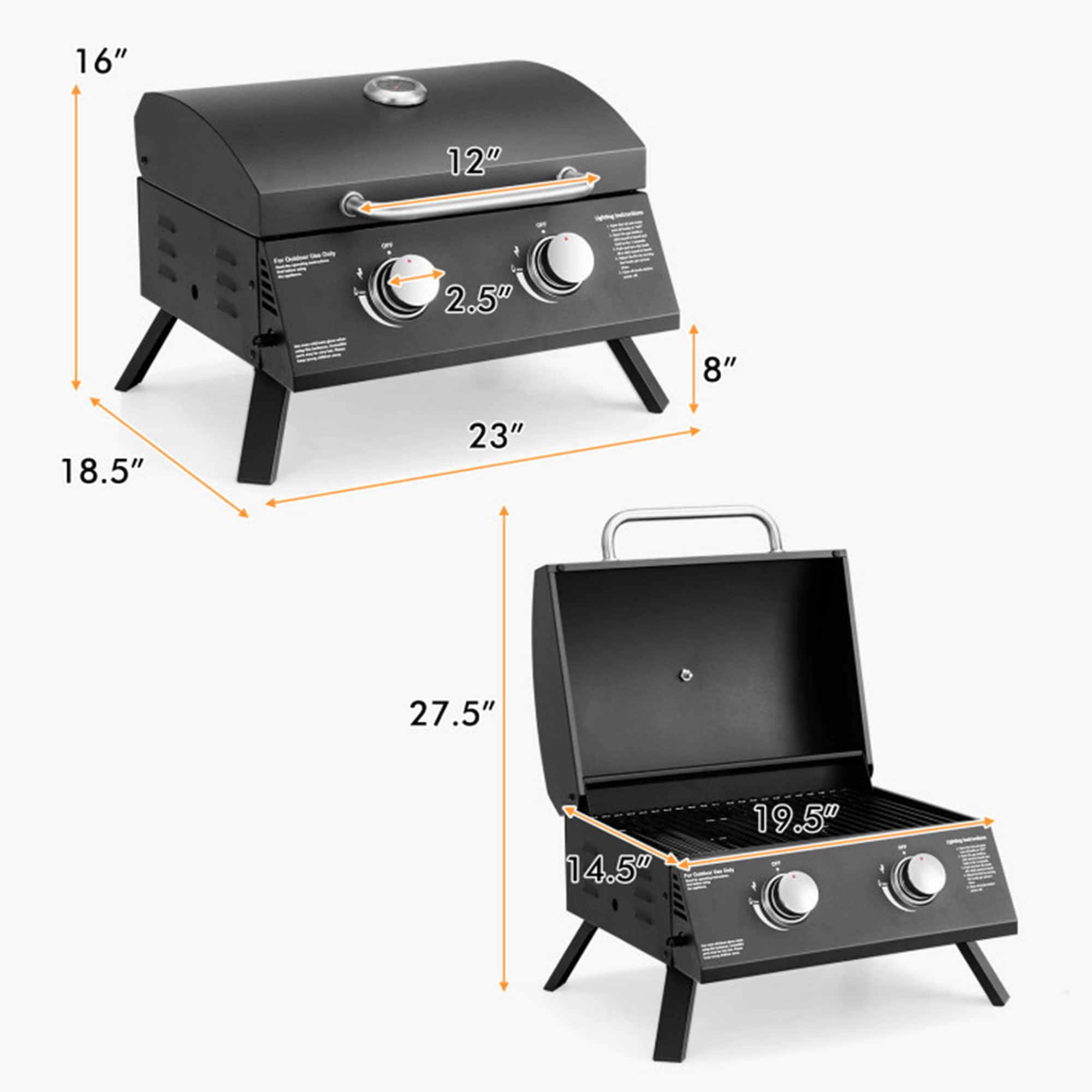 Mondawe MO438BK Gas-Grill - View #10