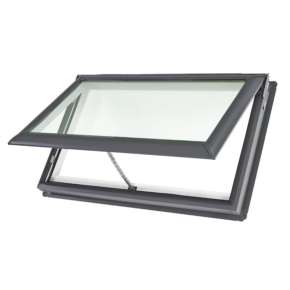 VELUX 44.25-in x 26.88-in Solar-powered Venting Deck Mount Skylight with Laminated Low-e Argon Glass