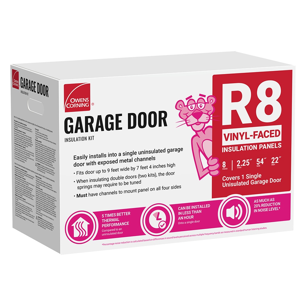 Owens Corning Garage Door Insulation Kit R- 8 Single Faced Fiberglass Roll  Insulation 66-sq ft (22-in W x 4.5-ft L) Individual Pack in the Roll  Insulation department at