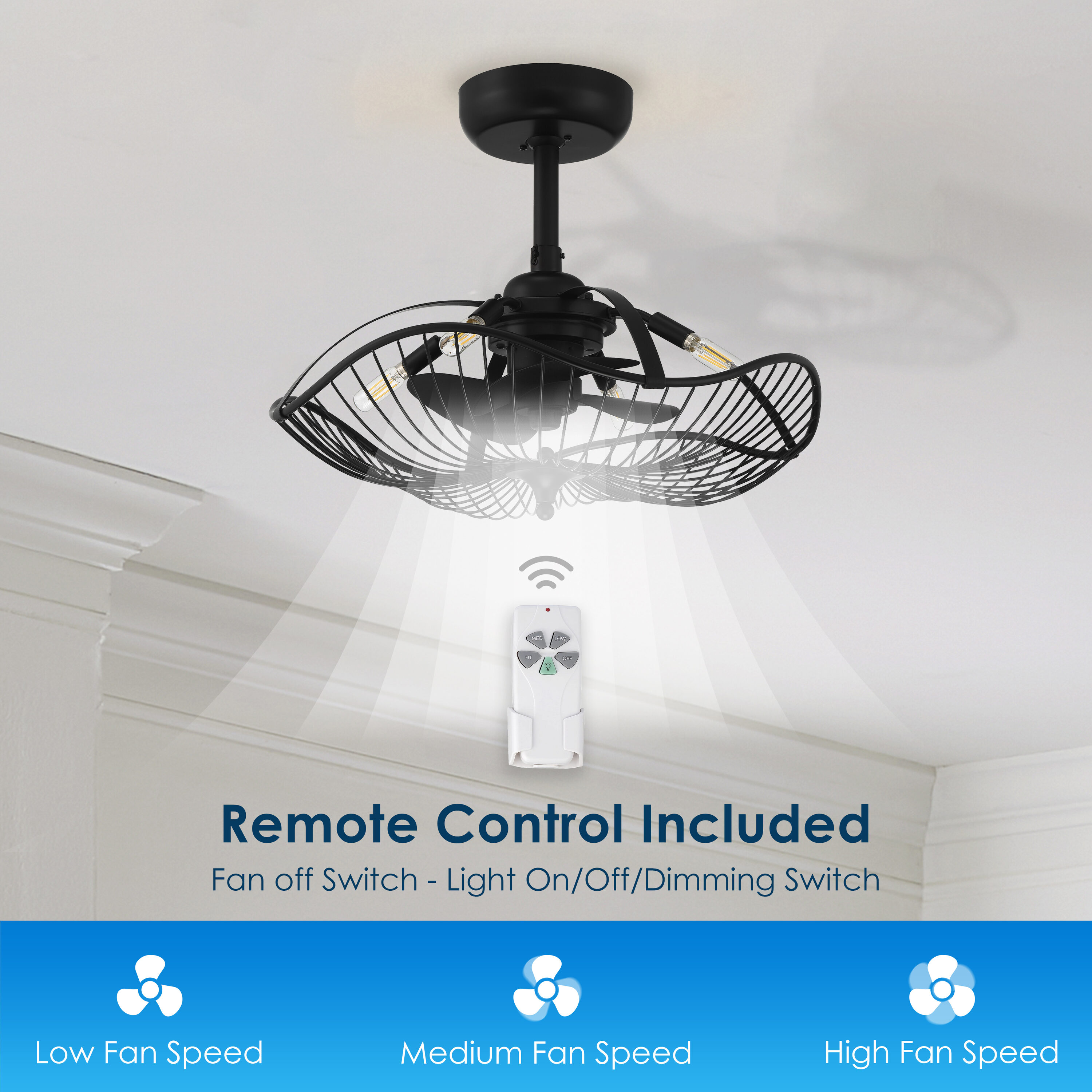 Arranmore Lighting & Fans AR-2338MB Ceiling-Fans - View #3