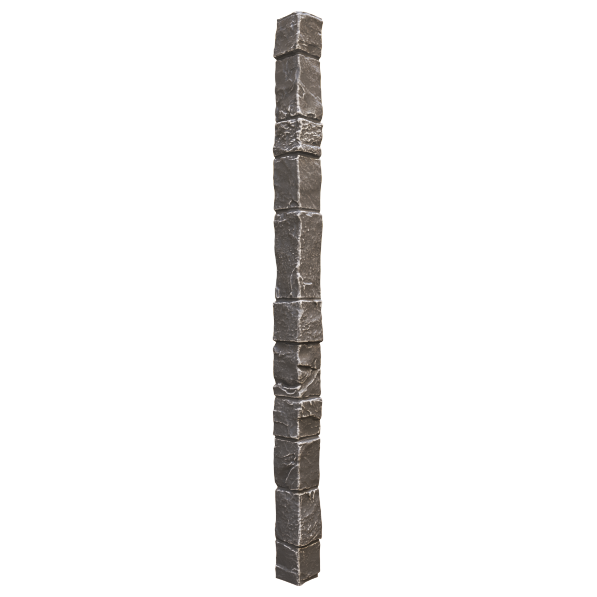 Ekena Millwork PNUOC03X48SG Universal Outside Corner 1 Square feet Slate Gray Faux stone veneer