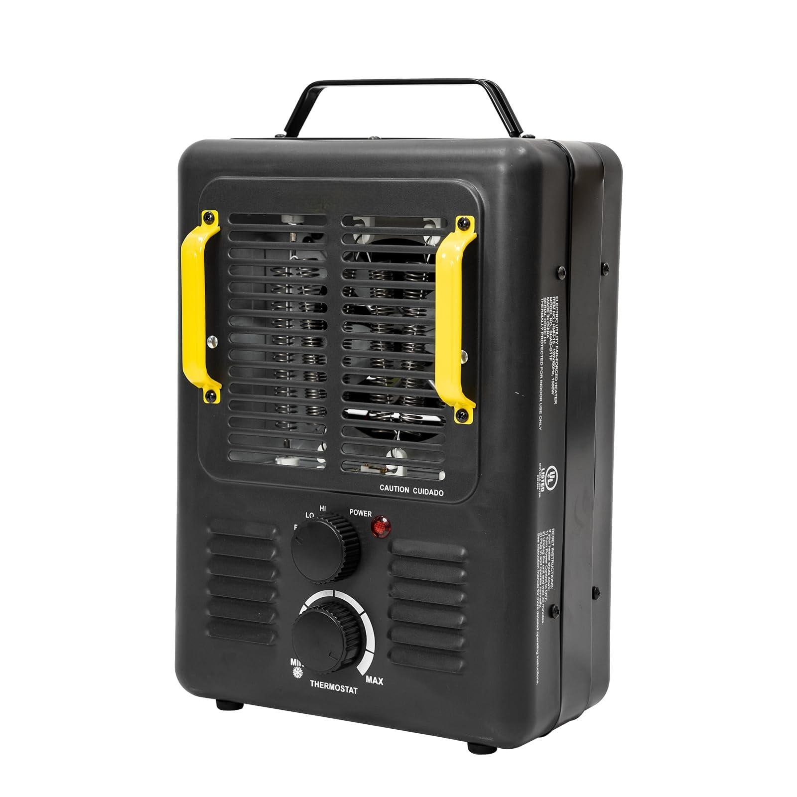 EdenDirect NCBK0408010 1500 -Watt Convection Compact personal Indoor Electric Space Heater with Thermostat