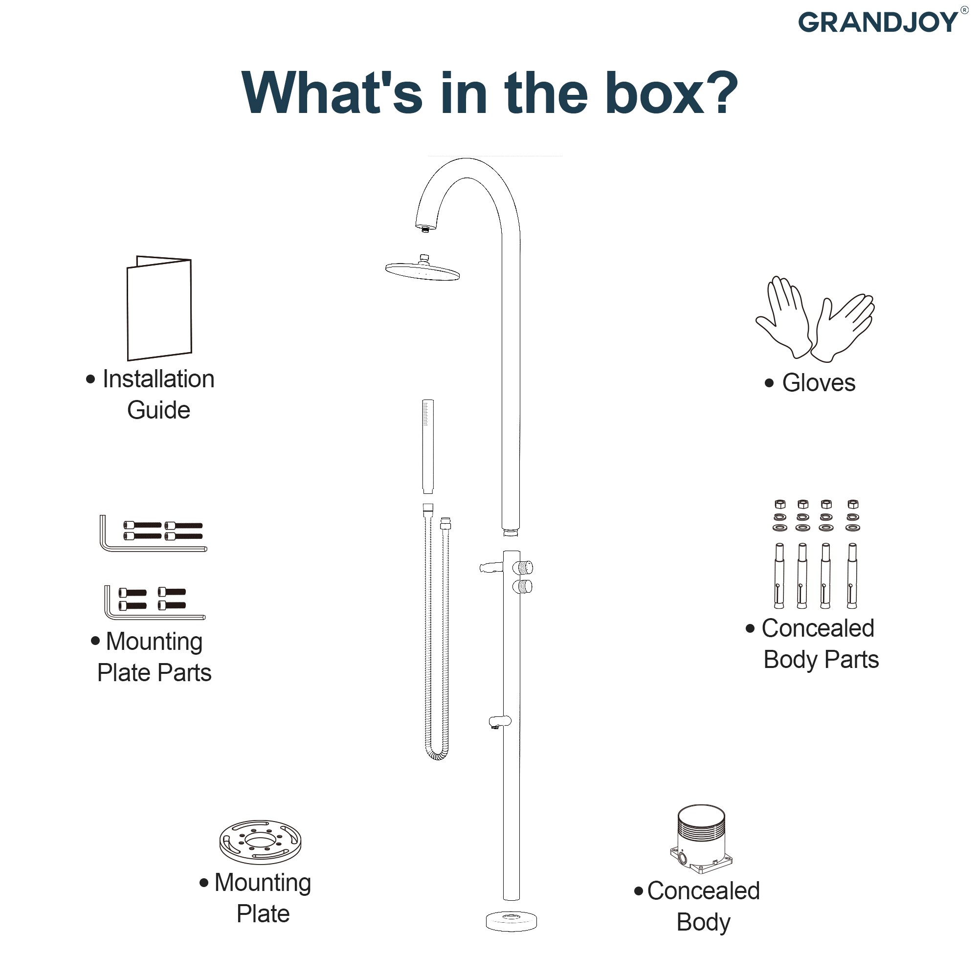 GRANDJOY SGF11GJ-88BN Outdoor-Showers - View #10