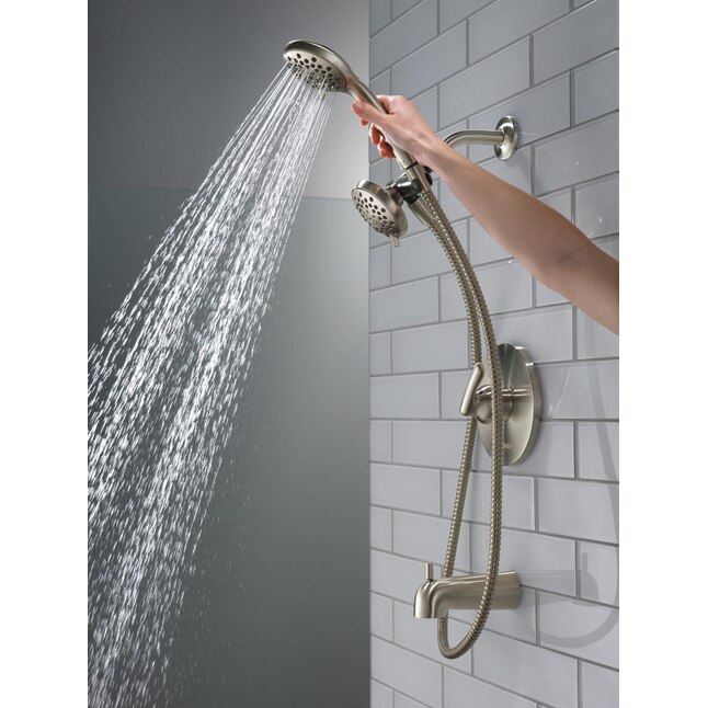 Peerless Dulcet Brushed Nickel 1-Handle Bathtub and Shower Faucet Peerless Dulcet Brushed Nickel 1-Handle Bathtub and Shower Faucet