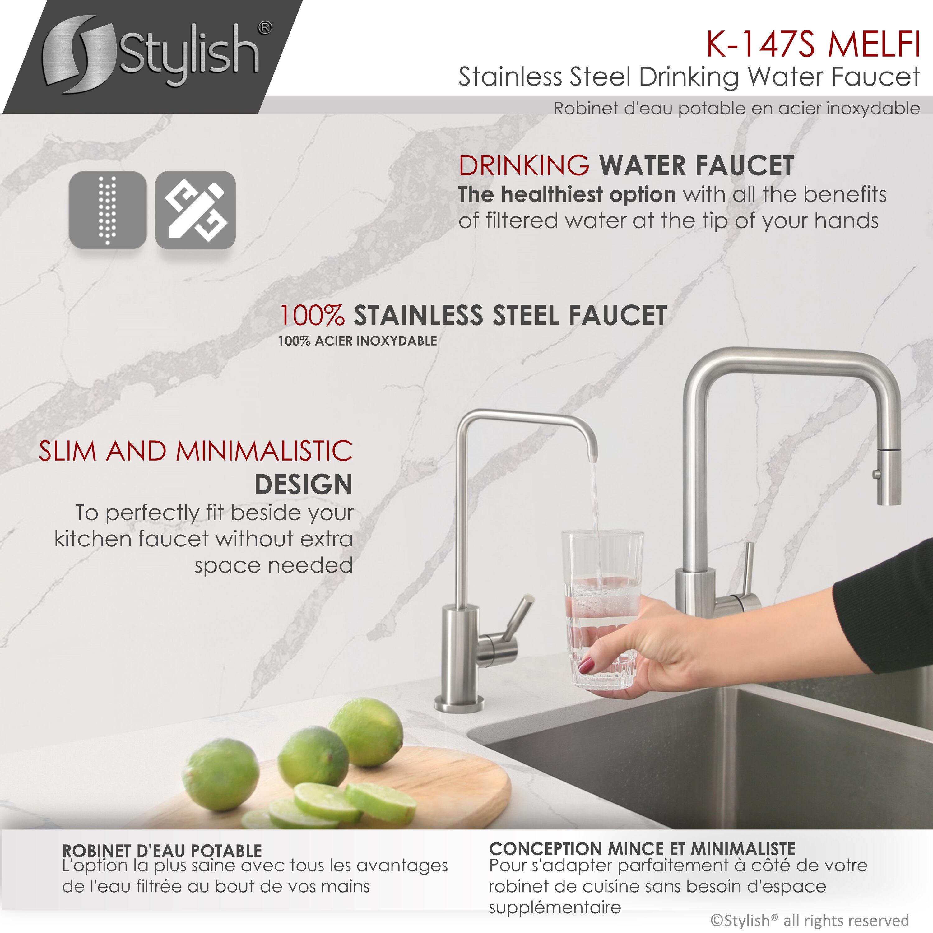 Stylish K-147S Kitchen-Faucets - View #4