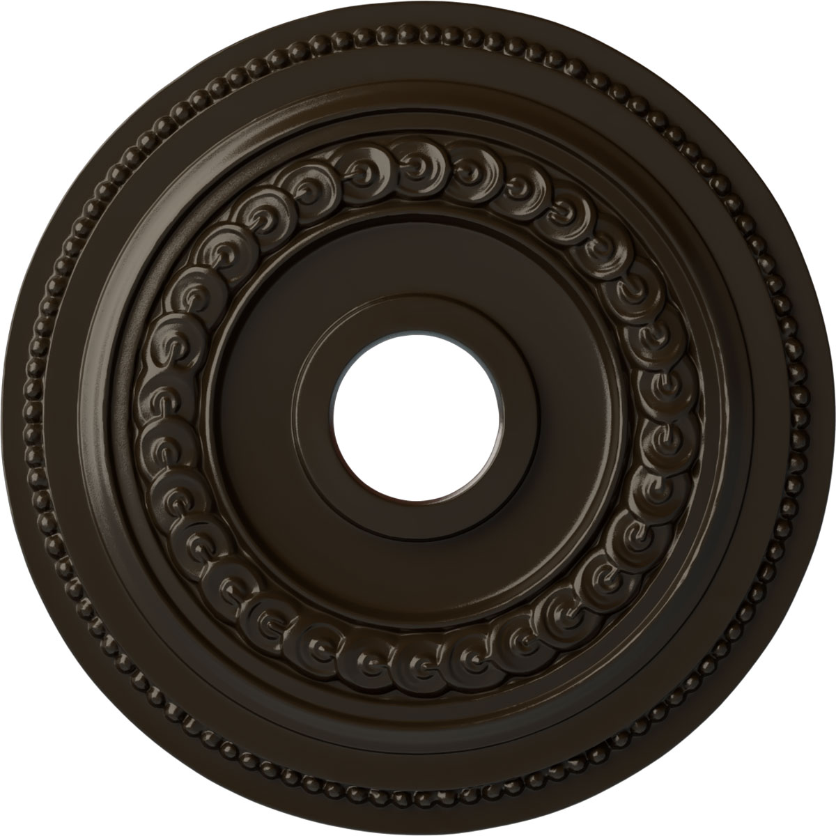 Ekena Millwork CM18OL1SHF Oldham 18-in W x 18-in L Painted Stone Hearth Polyurethane Whole Ceiling Medallion
