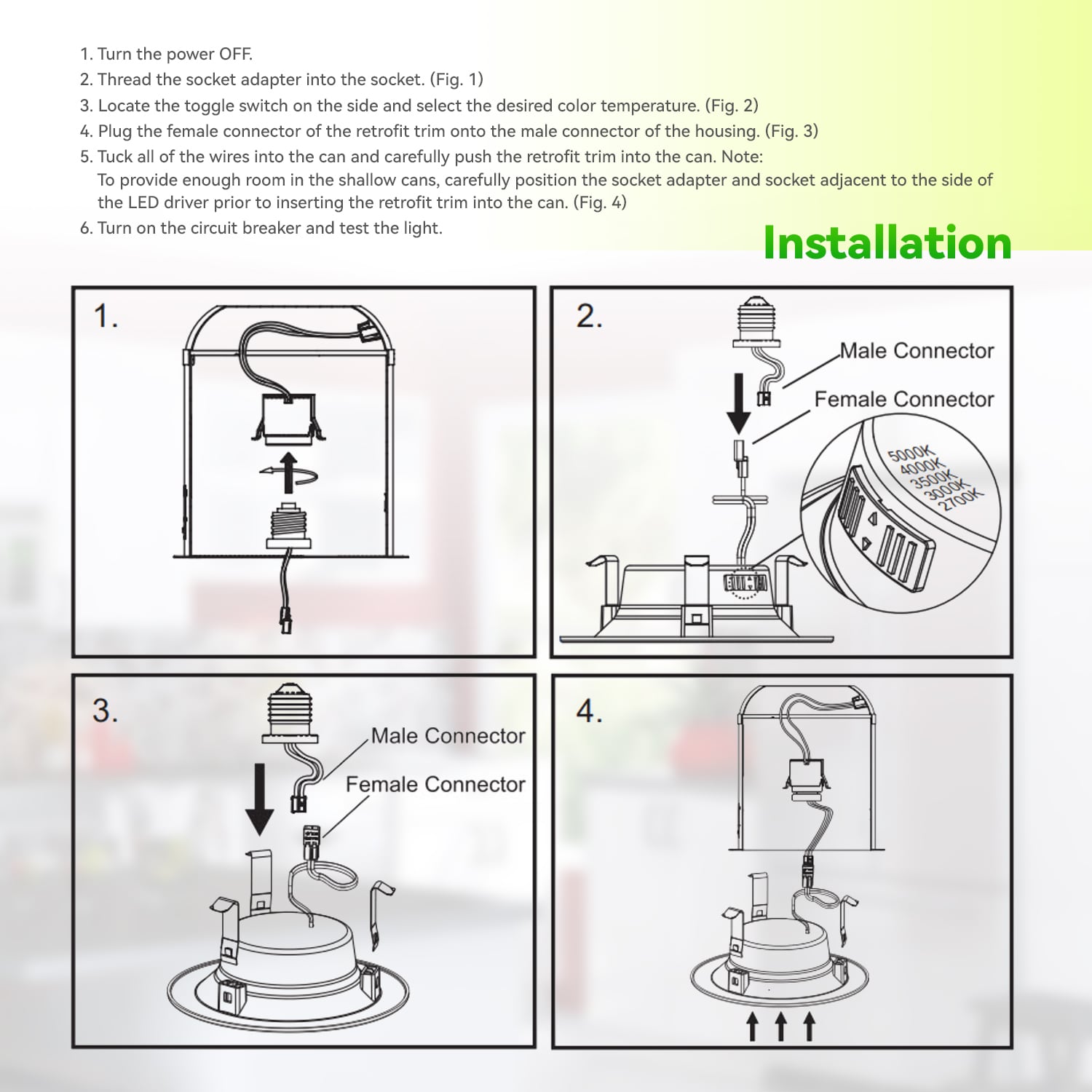 LED One LOC-4RDL-7WMCCT-50 Led-Retrofit-Downlight - View #8