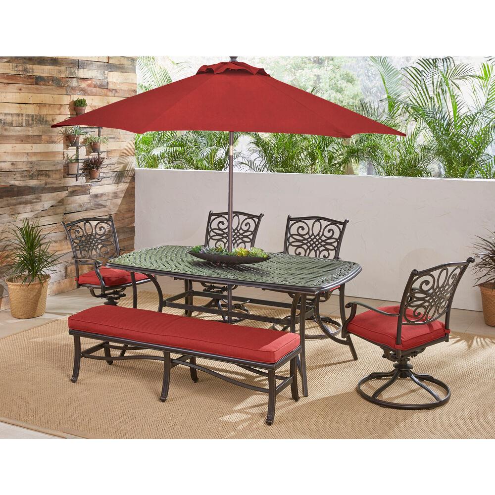 Hanover TRADDN6PCSW4BN-SU-R Patio-Dining-Sets - View #15