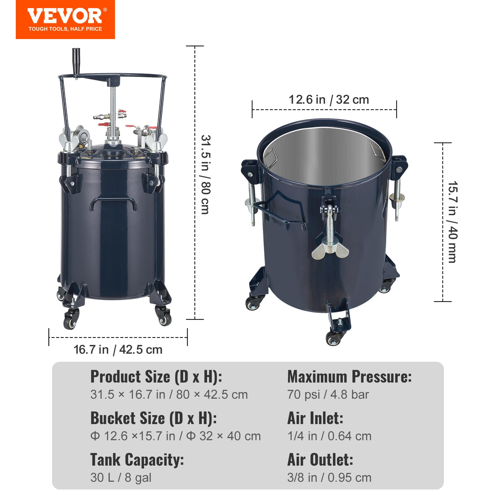 VEVOR PQTBDMX30LA44SBH6V0 Paint-Sprayer-Filters - View #8