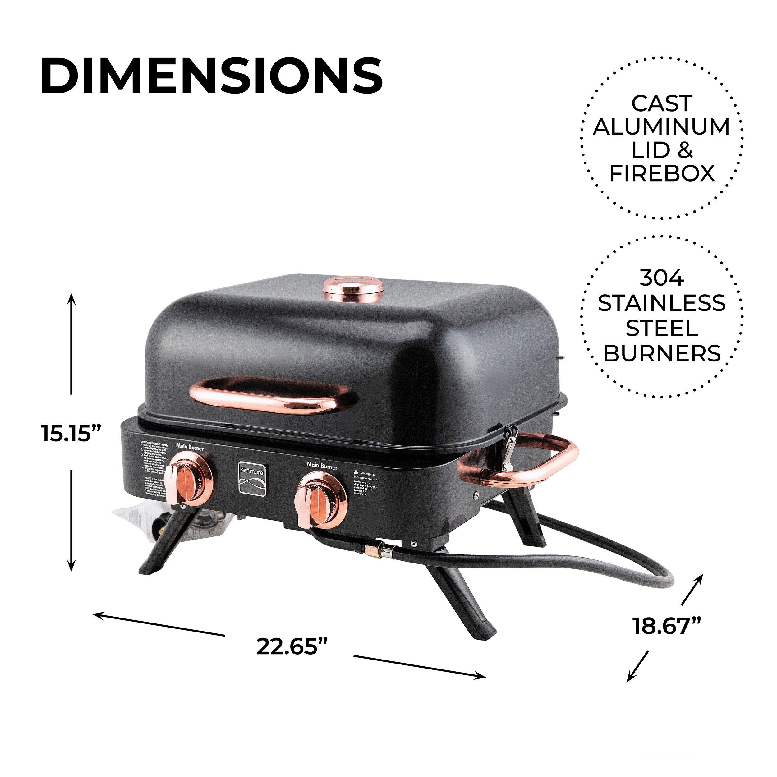 Kenmore KT-R40003-BC Tabletop-Grills - View #3