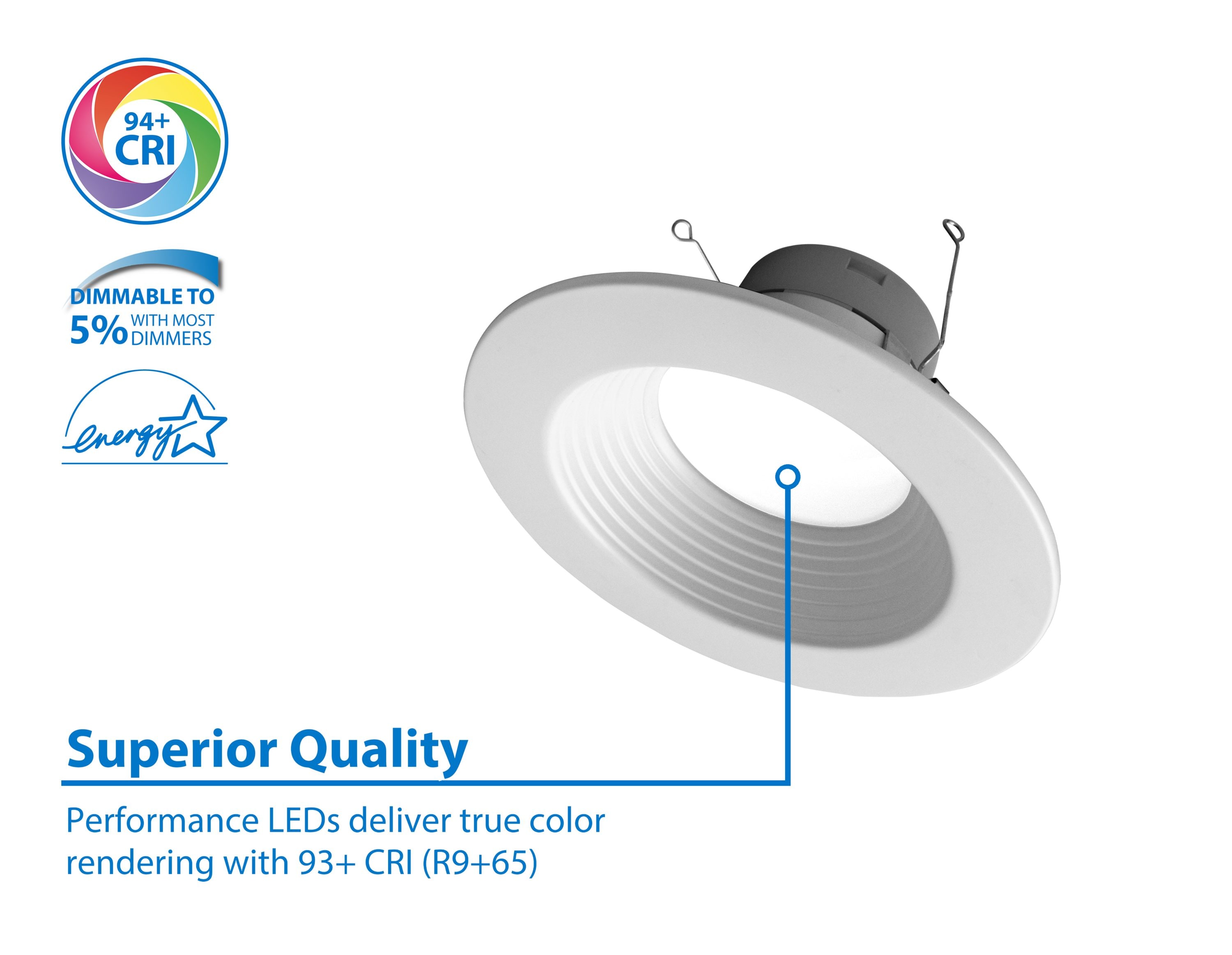 Nicor Lighting DLR566121203KWHBF-12 Led-Retrofit-Downlight - View #5