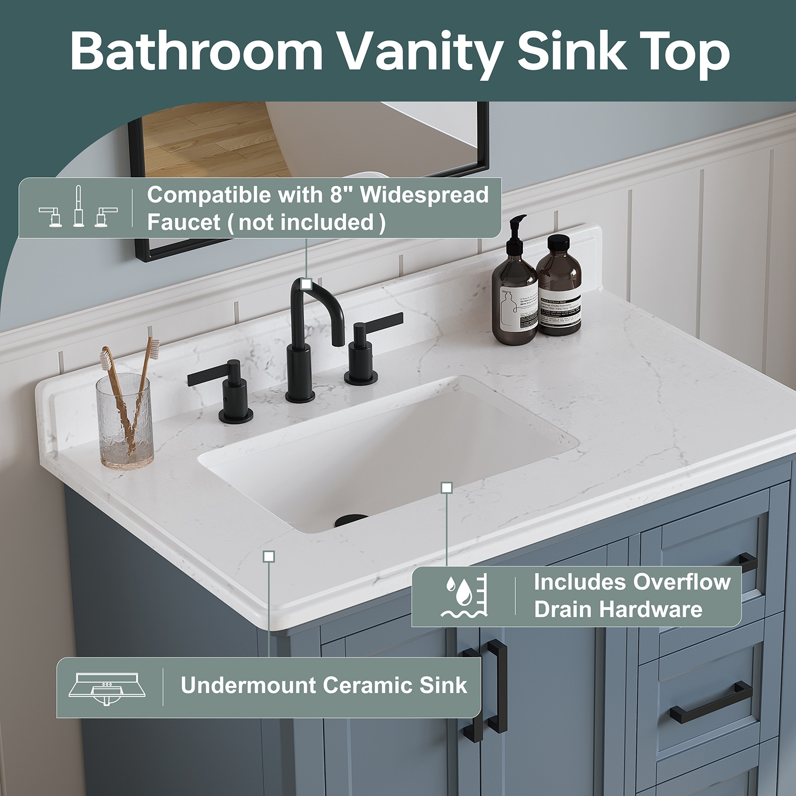 DELUXE LIVING V0059 Bath-Vanity-Combo - View #7