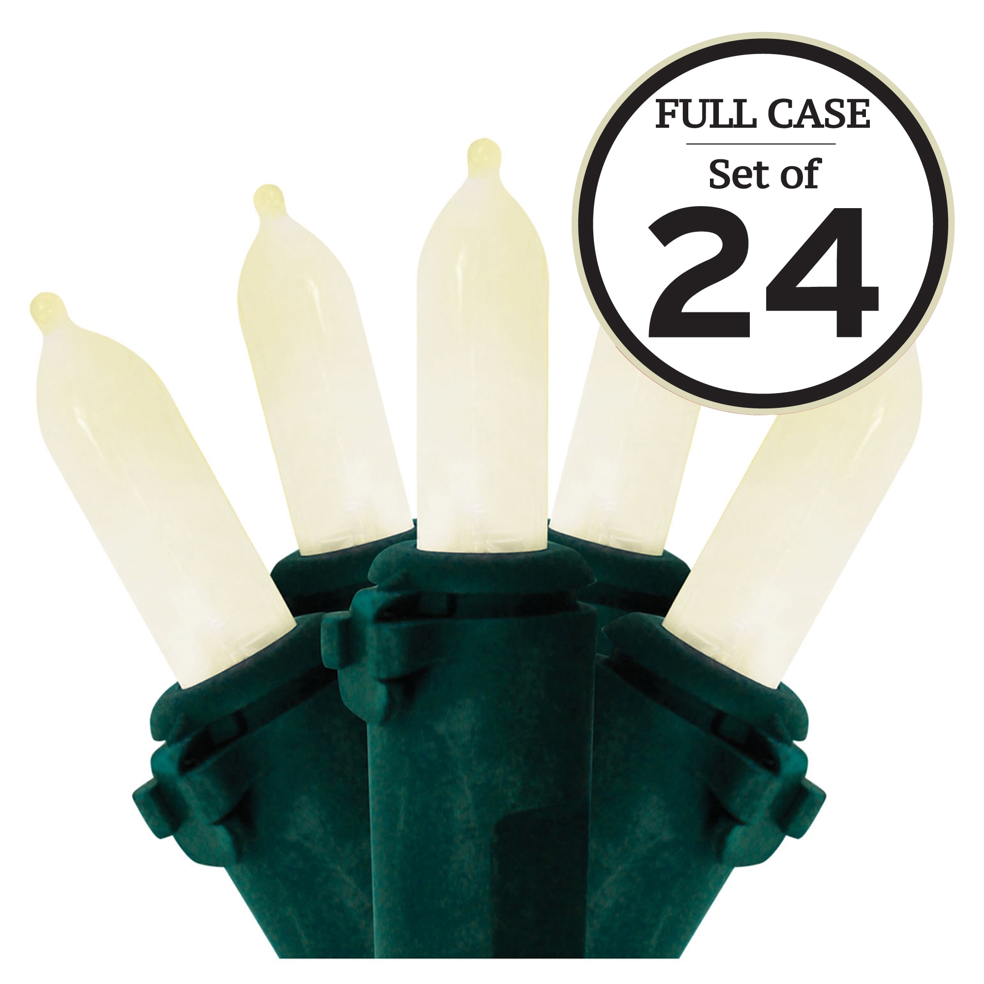 Brite Star 39-141-24 50 -Count 17-Feet White LED Plug-In Christmas String Lights