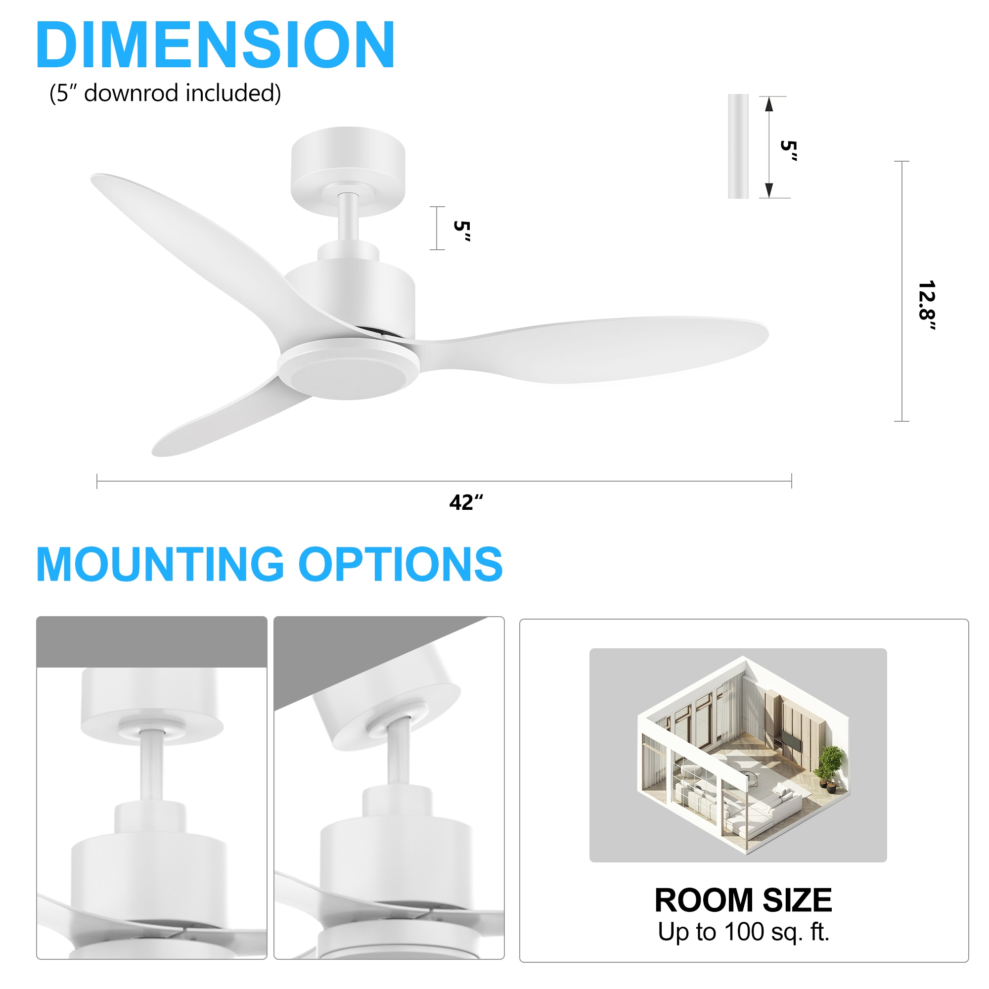 Breezary 30023-AW-NL Ceiling-Fans - View #9