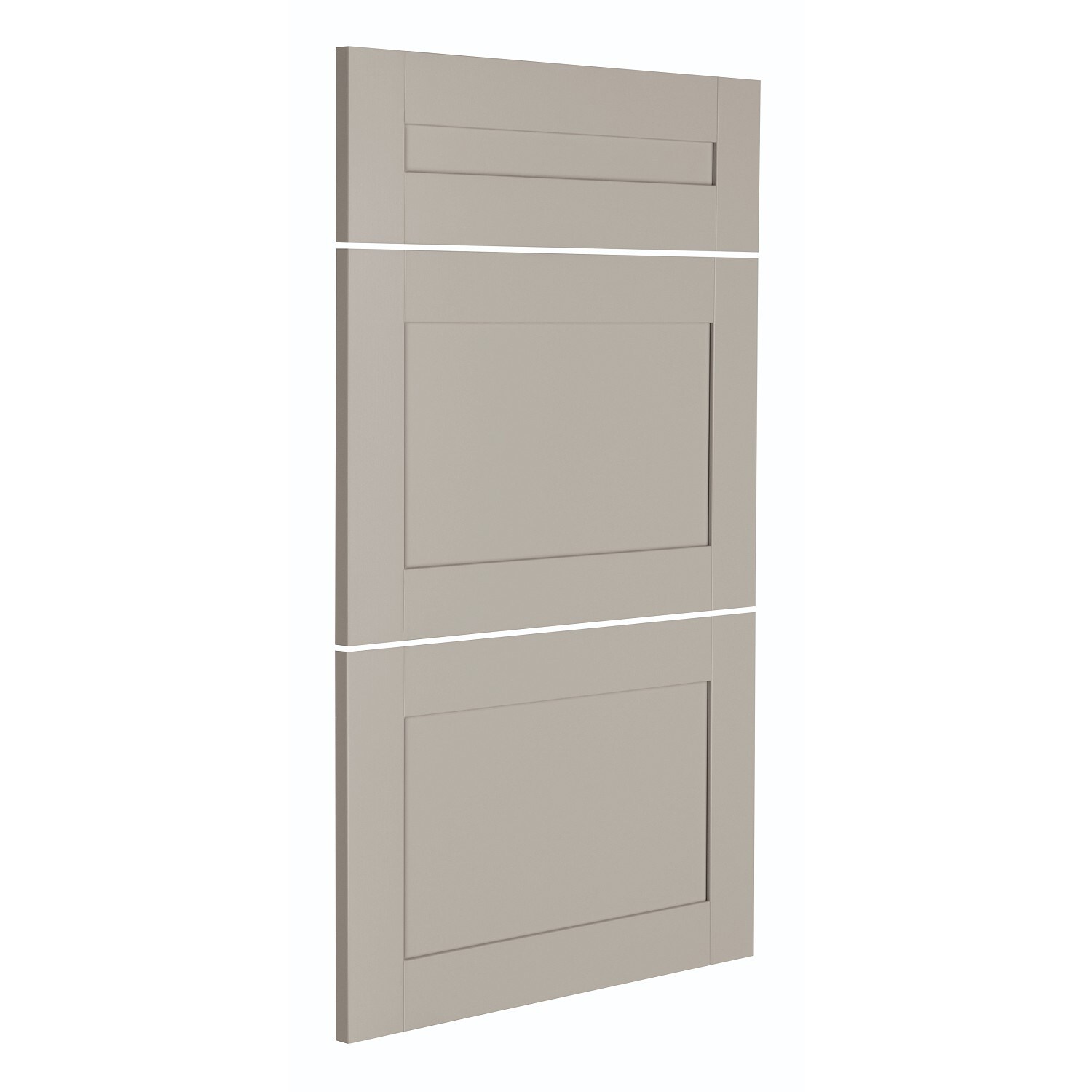 Nimble by Diamond N16 DB18FK Sea Salt 18-in W x 24-in H Truecolor Cloud Shaker Base Cabinet Drawer Fronts (Fits 18-in drawer base box)