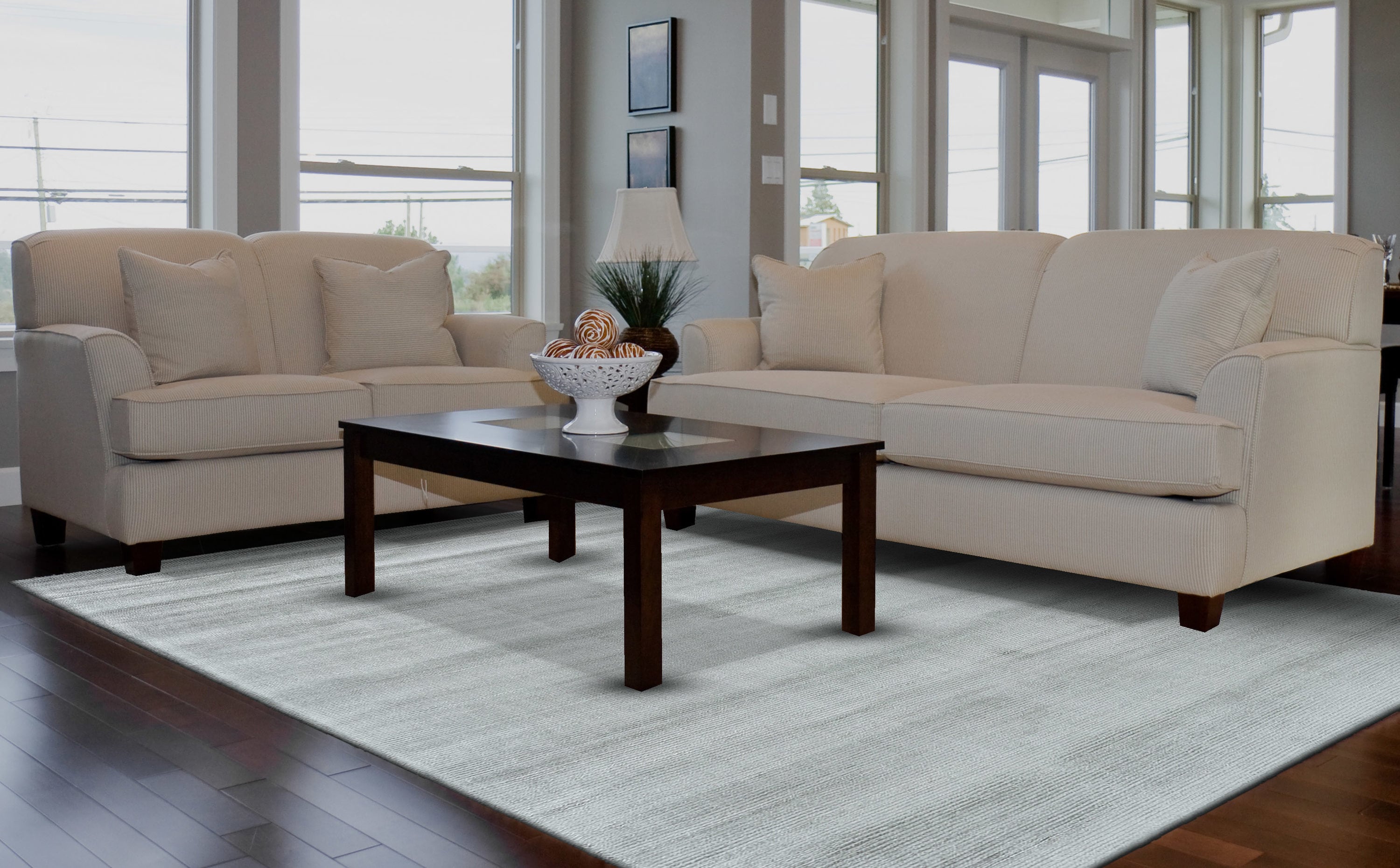 Room Envy 669R8717MST000C50 Knox 4 x 6 (ft) Loomed Polypropylene Vapor Gray Rectangular Indoor Solid Area rug