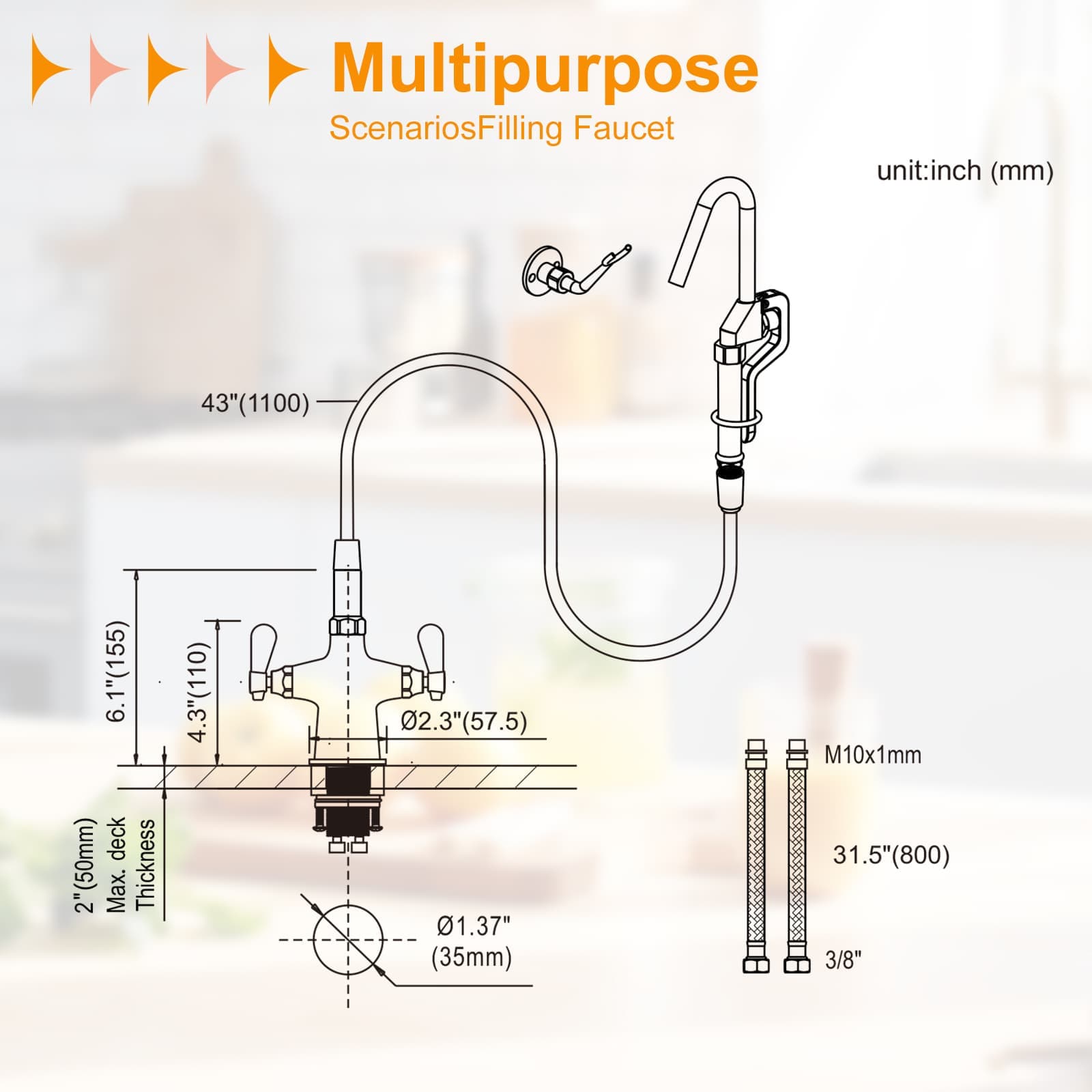 ARCORA AR7108600C Kitchen-Faucets - View #5