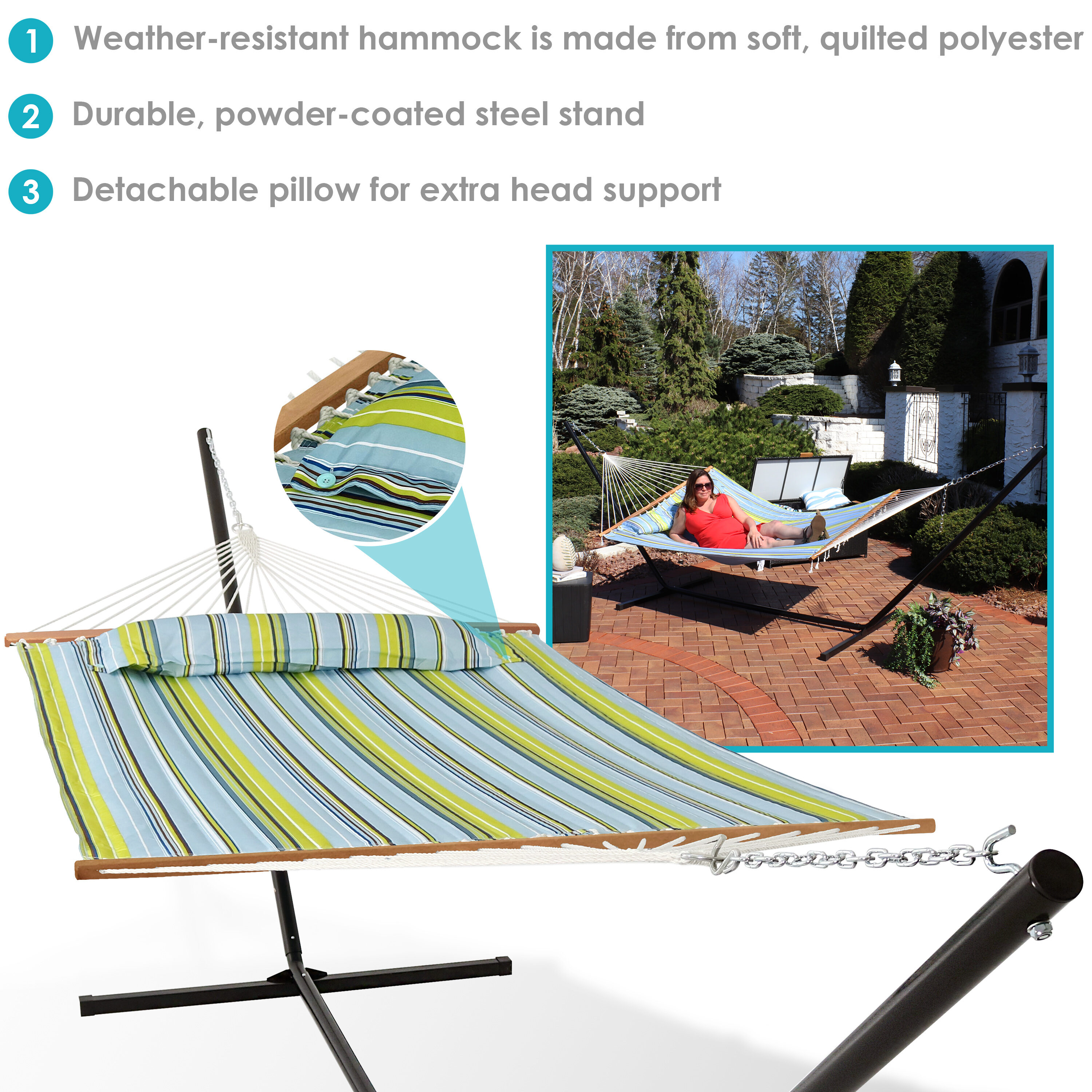 Sunnydaze Decor LY-BGHFWP-COMBO15 hammocks - View #7