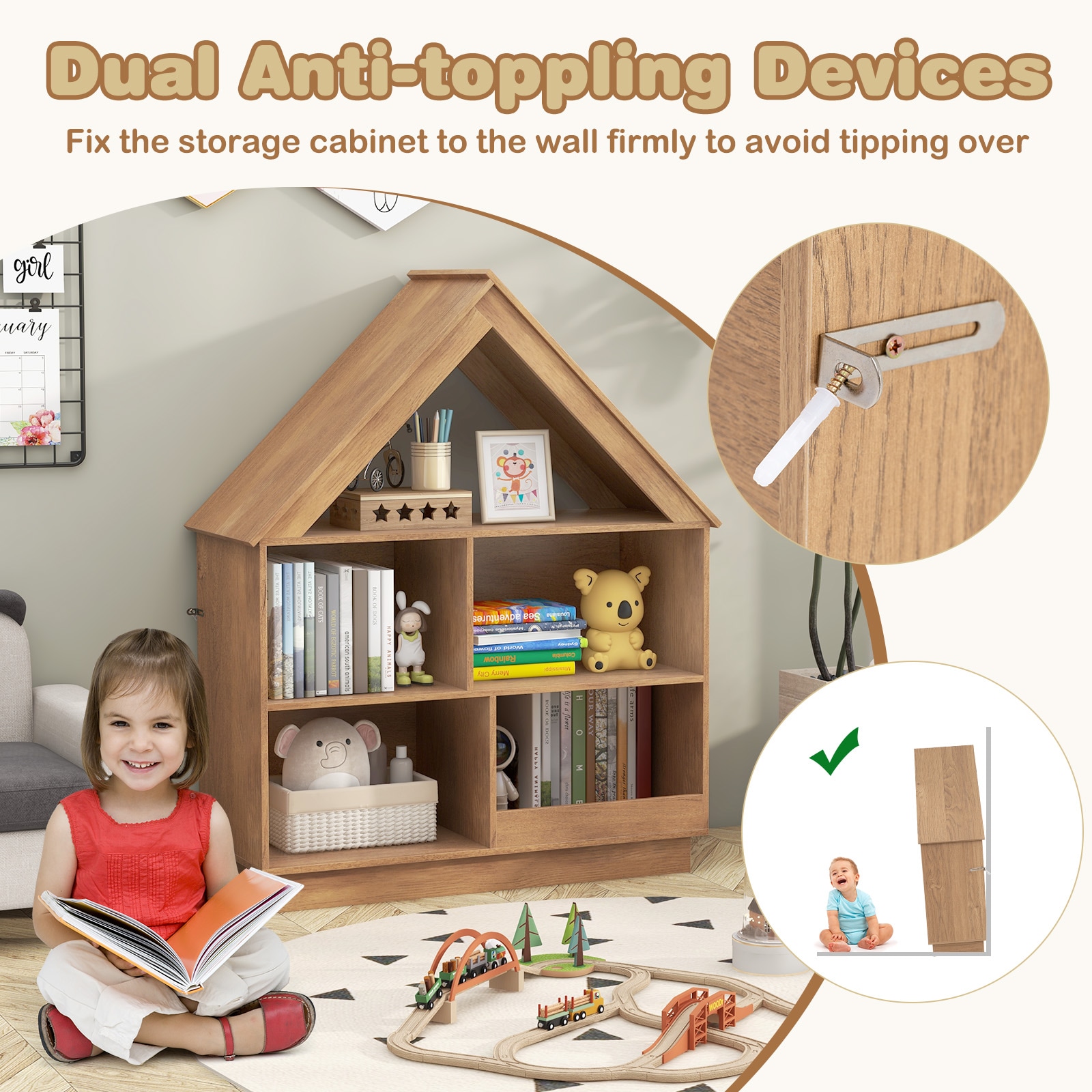 SUGIFT LW018SUGHY672 Kids-Bookcases - View #4