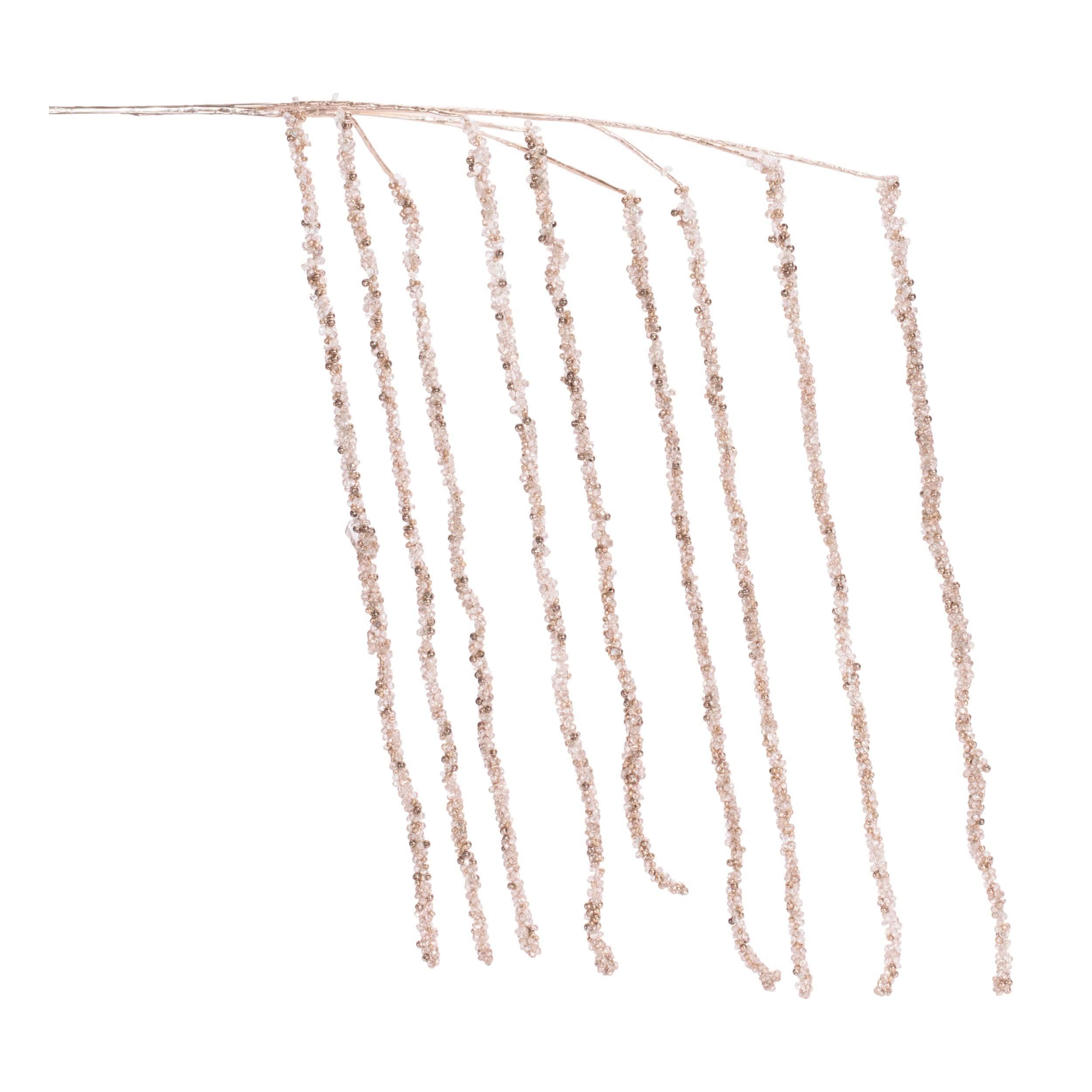 Melrose International Beaded Icicle Drop Spray (Set of 2)