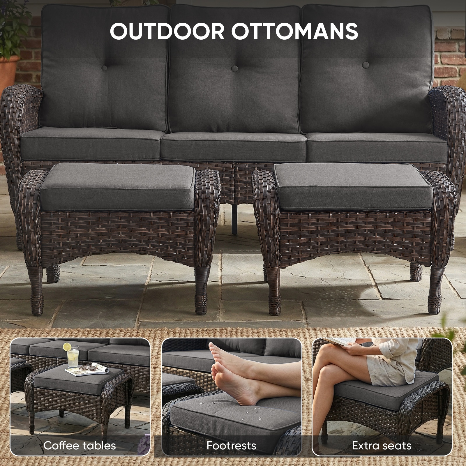 Rilyson FS116-3 Stools-Ottomans - View #4