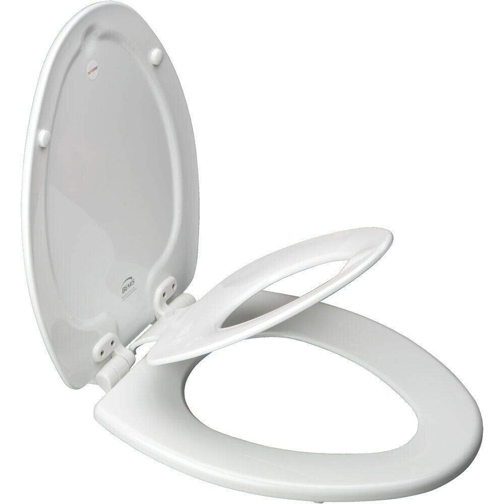 Bemis -  Mayfair 1883SLOWA Elongated Toilet Seat with Built-In Toddler Seat Slow-Close White