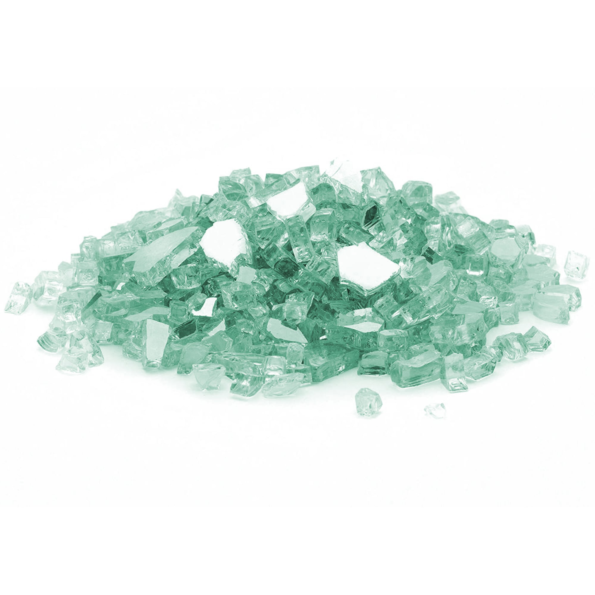 Dragon Glass DFG20-R10M Aqua Fire Glass 1/2"- 20lbs Bag