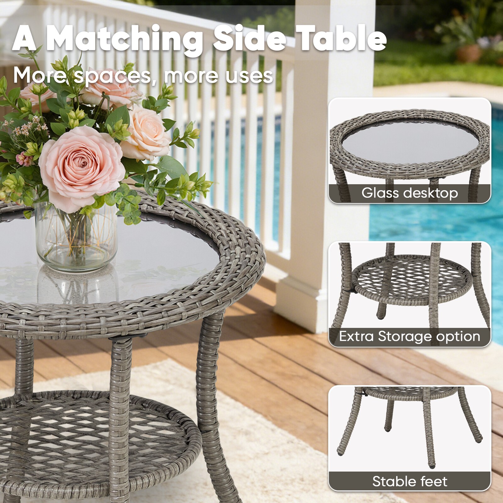 Gymojoy FSWTBDST07 Patio-Conversation-Sets - View #6