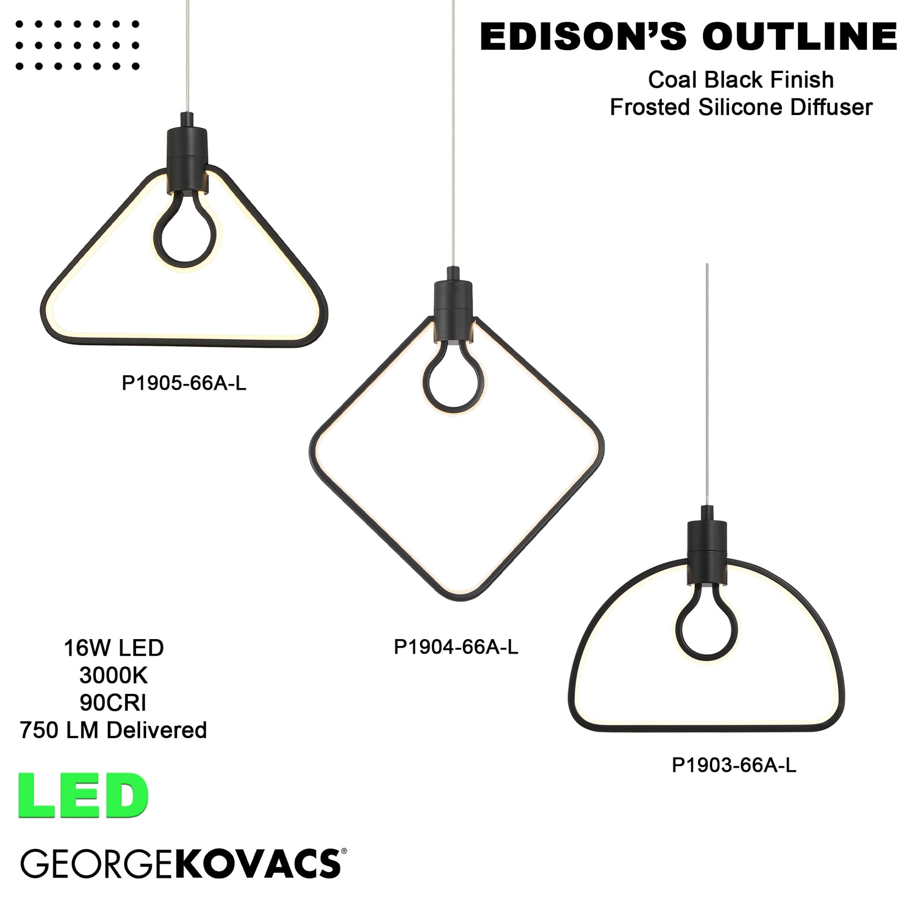 George Kovacs P1905-66A-L Pendant-Lights - View #10