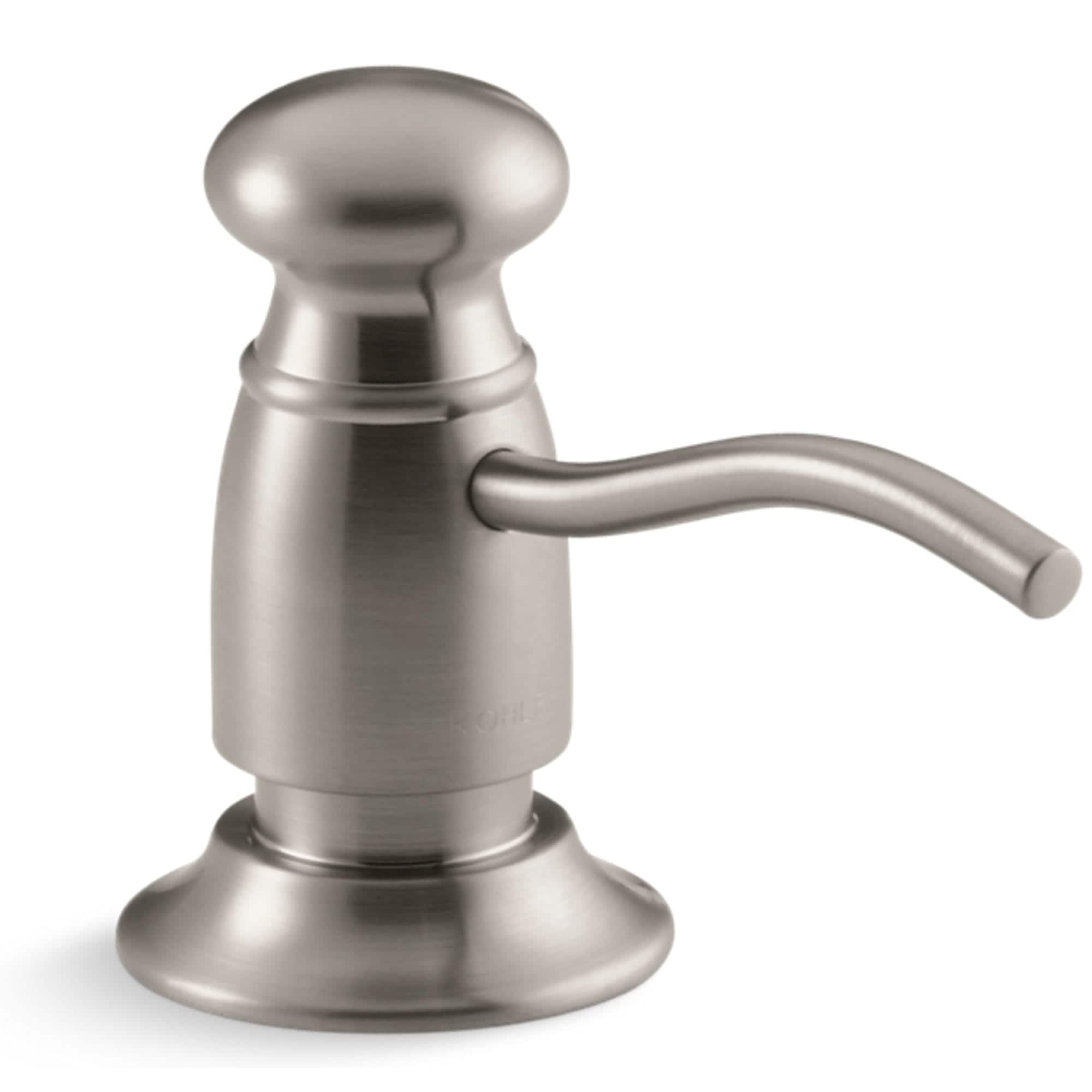 KOHLER 1894-C-VS Vibrant Stainless 16.0-oz. Capacity Freestanding Soap and Lotion Dispenser