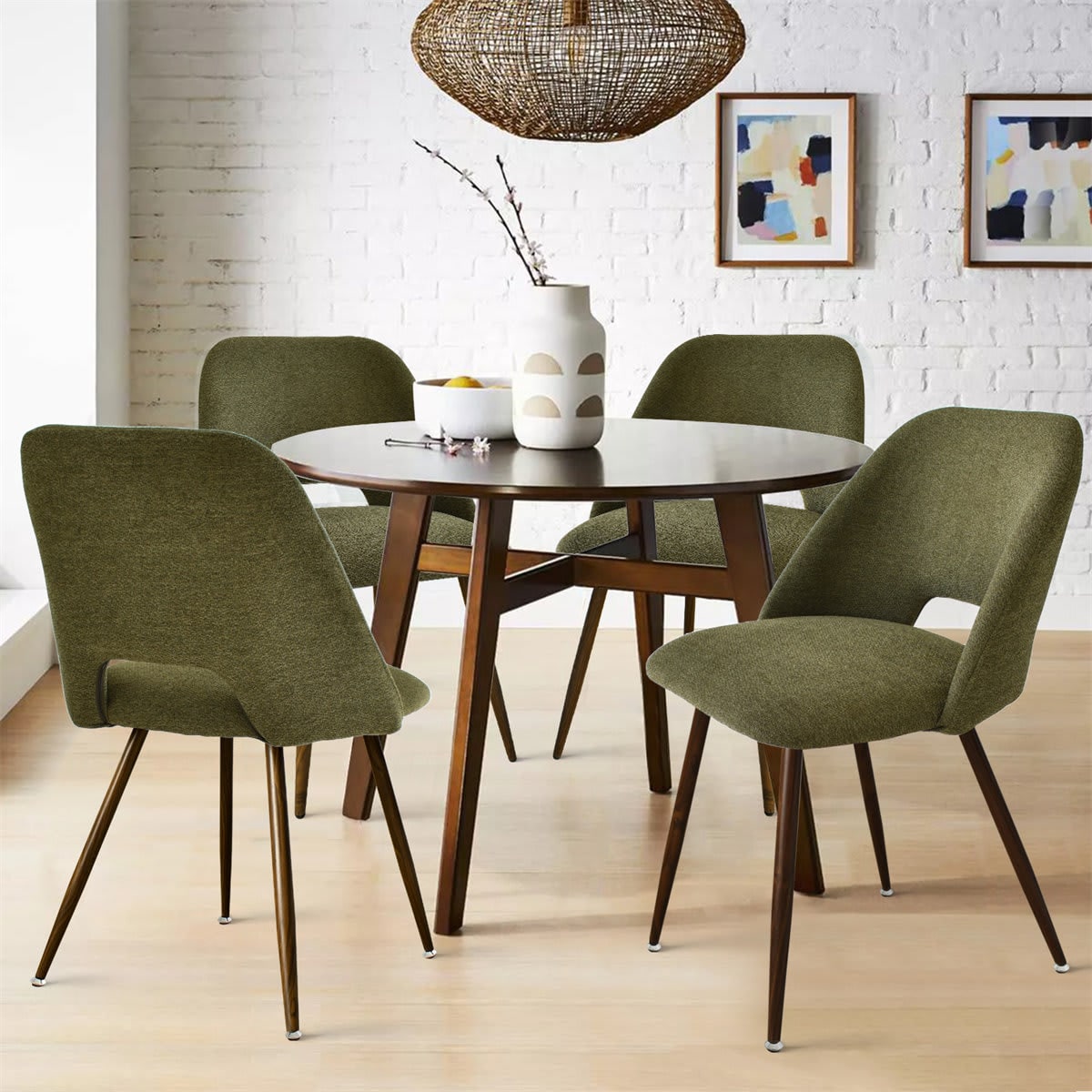 Maison Boucle EDWIN-CHAIR-GREEN Dining-Chairs - View #2