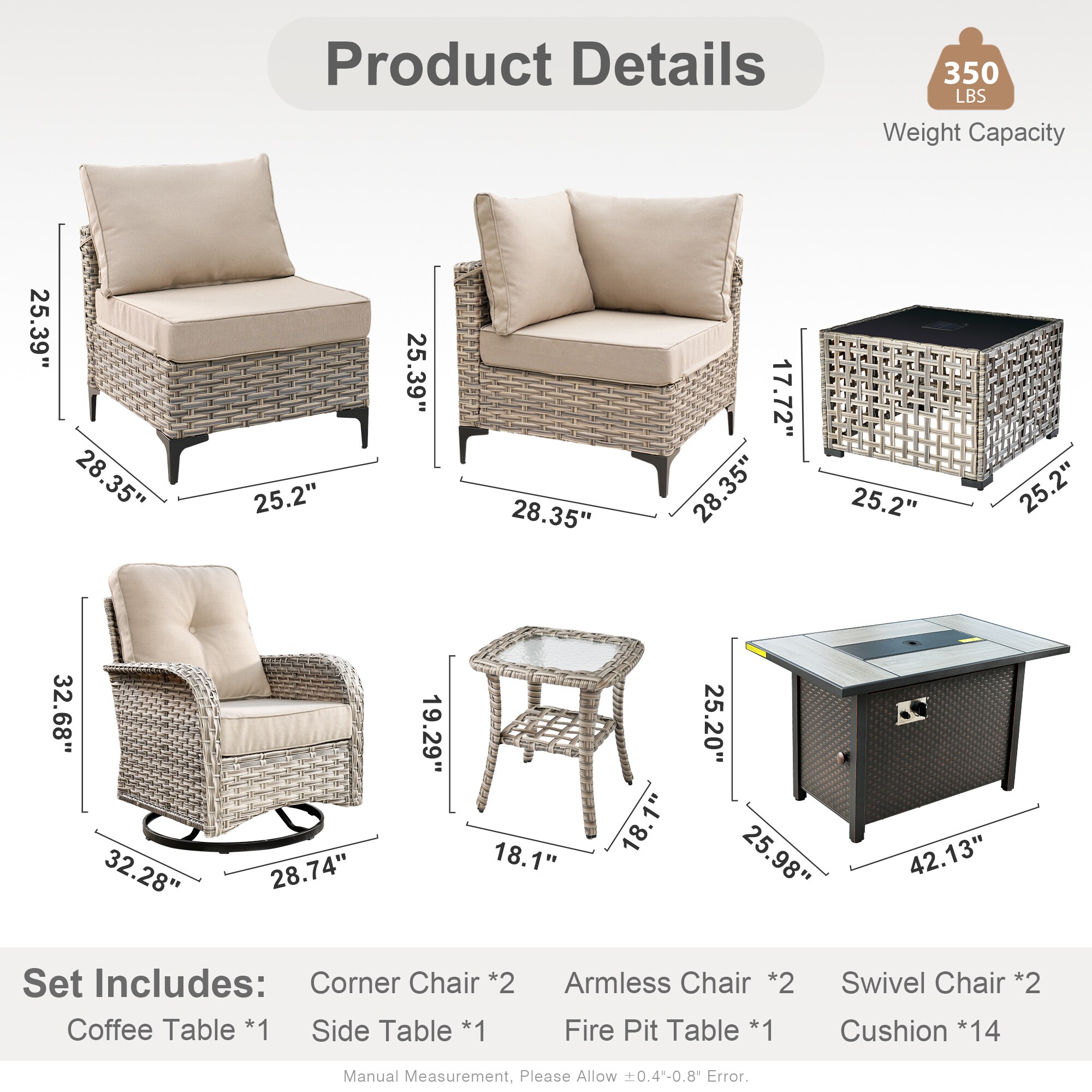 Caodoc L5-CFP03-VYZSKT609-1 Patio-Sofas-Daybeds - View #3