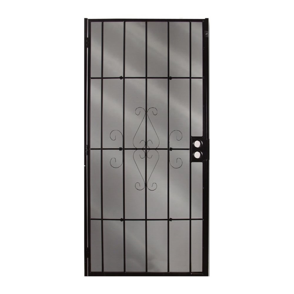 Heavy Duty Steel security door,Metal Gate,White Metal Gate,White Security Gate 