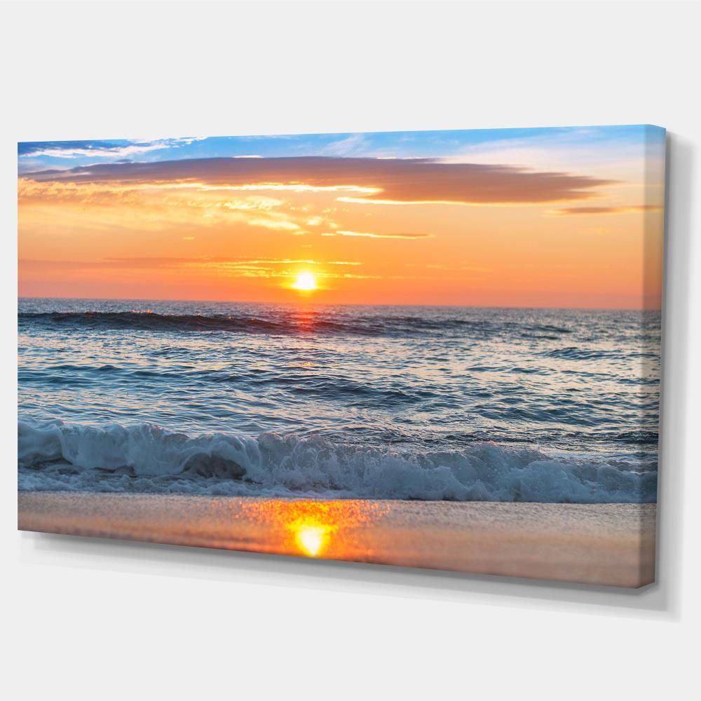 Designart 16-in H x 32-in W Coastal Print on Canvas at Lowes.com