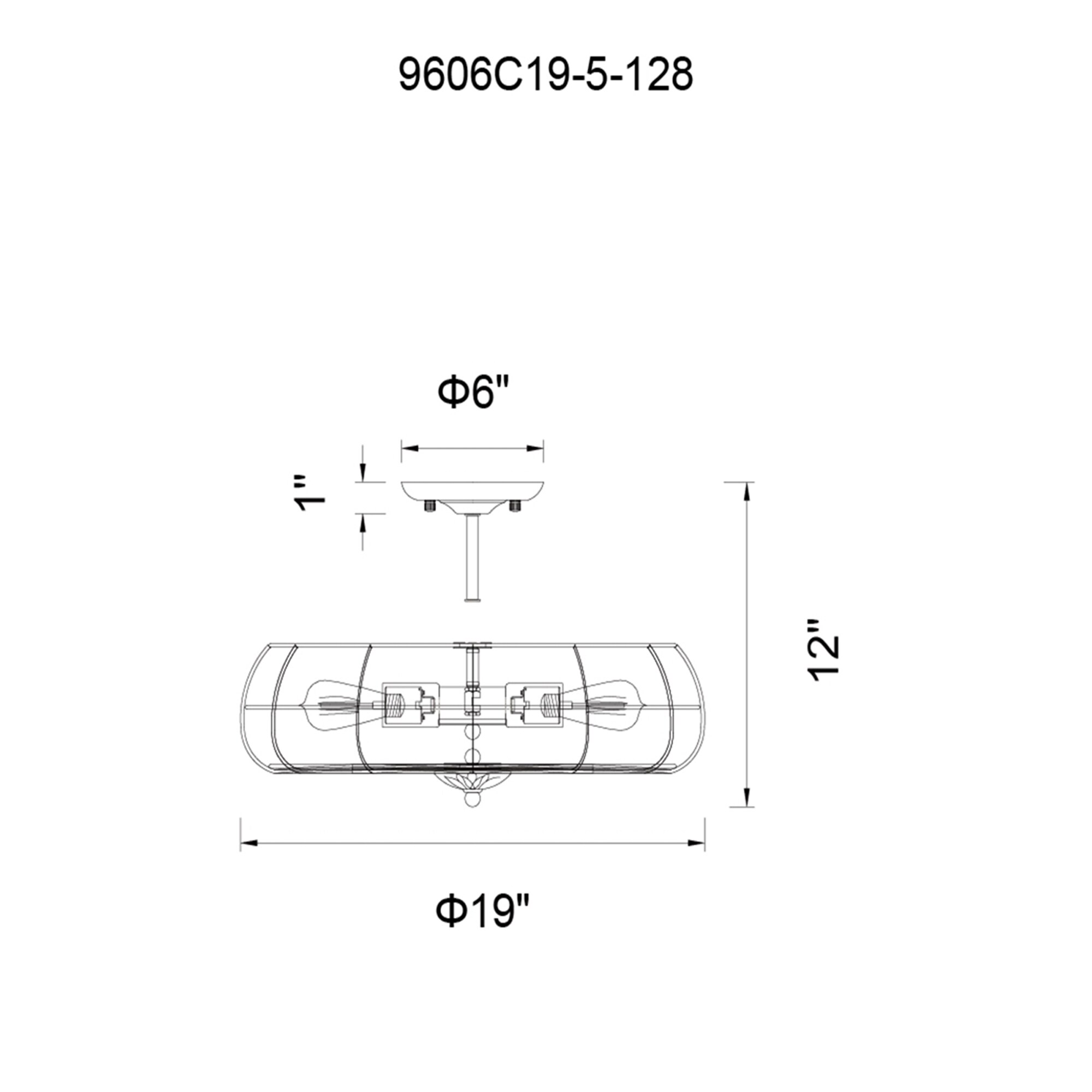 CWI Lighting 9606C19-5-128 flushmounts - View #7