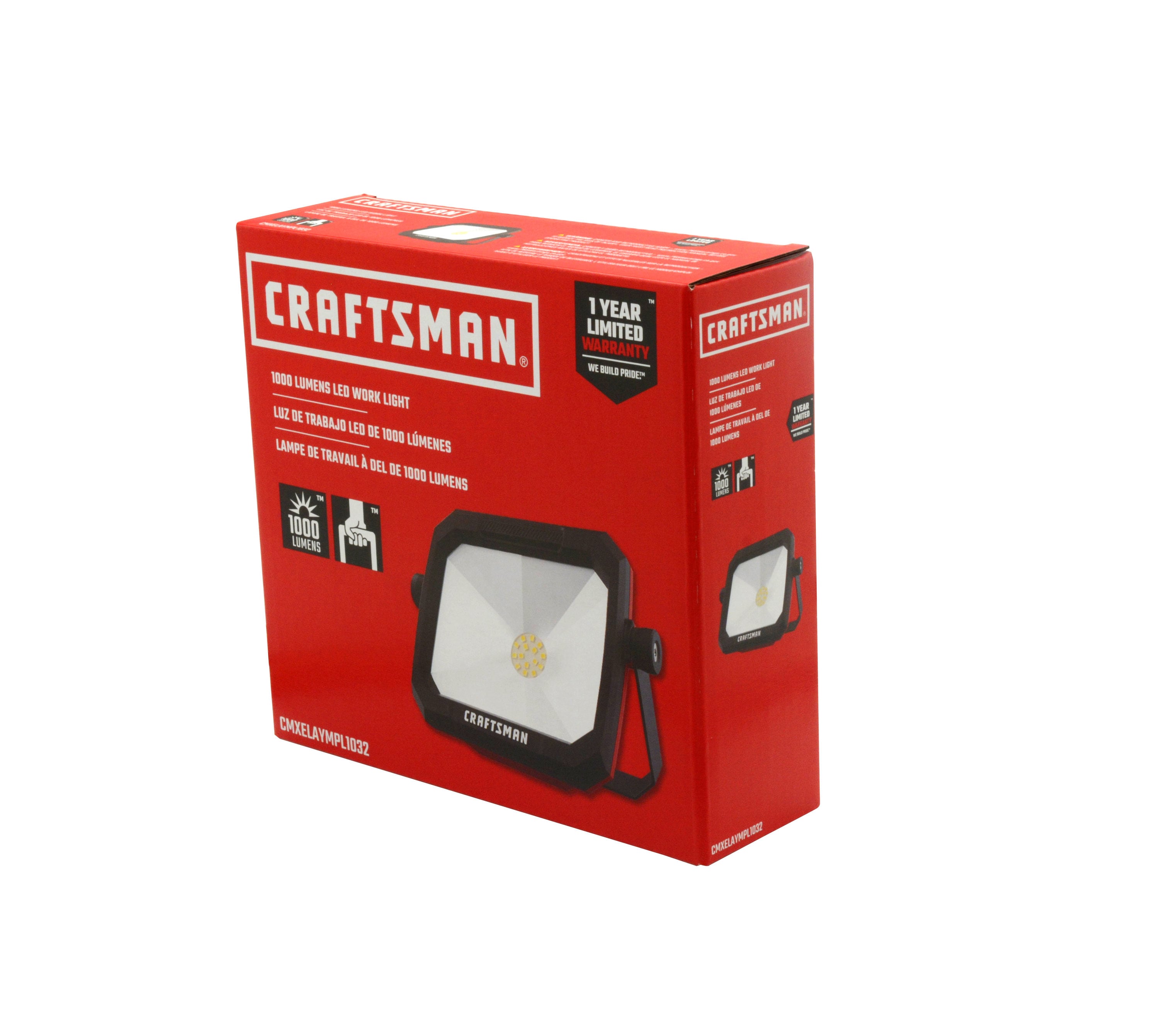 CRAFTSMAN 9000-Lumen LED Red Plug-in Portable Work Light in the