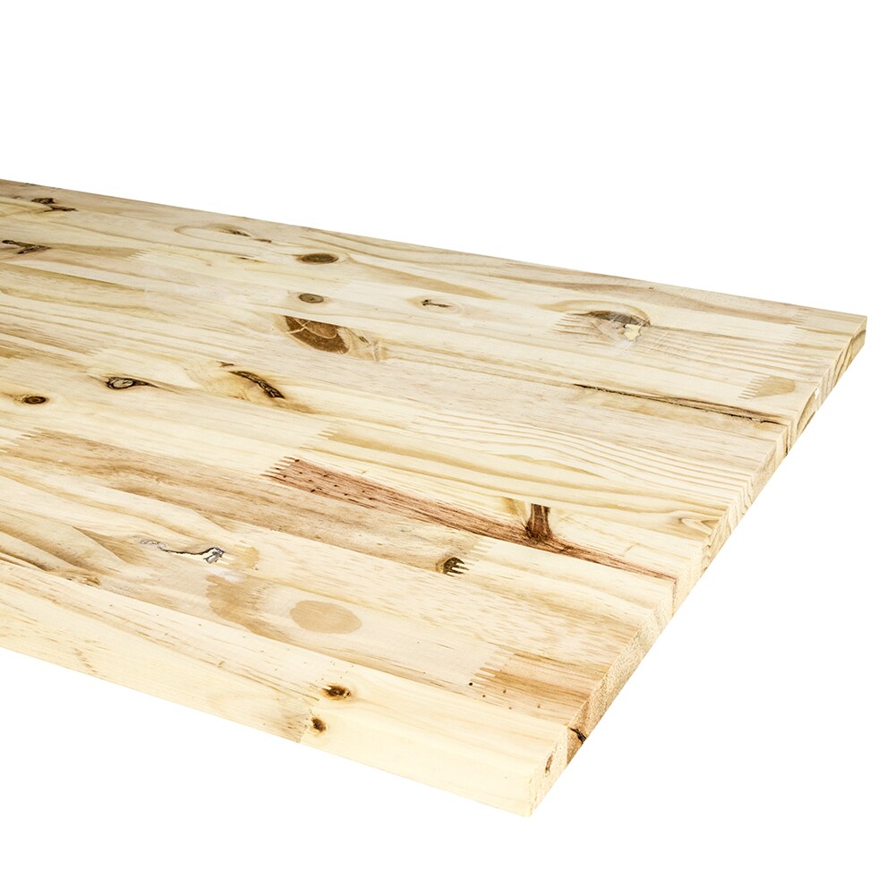 RELIABILT 3/4-in x 16-in x 8-ft Tight Knot- Paint Grade S4S Pine Stainable/Paintable Edge-glued Board