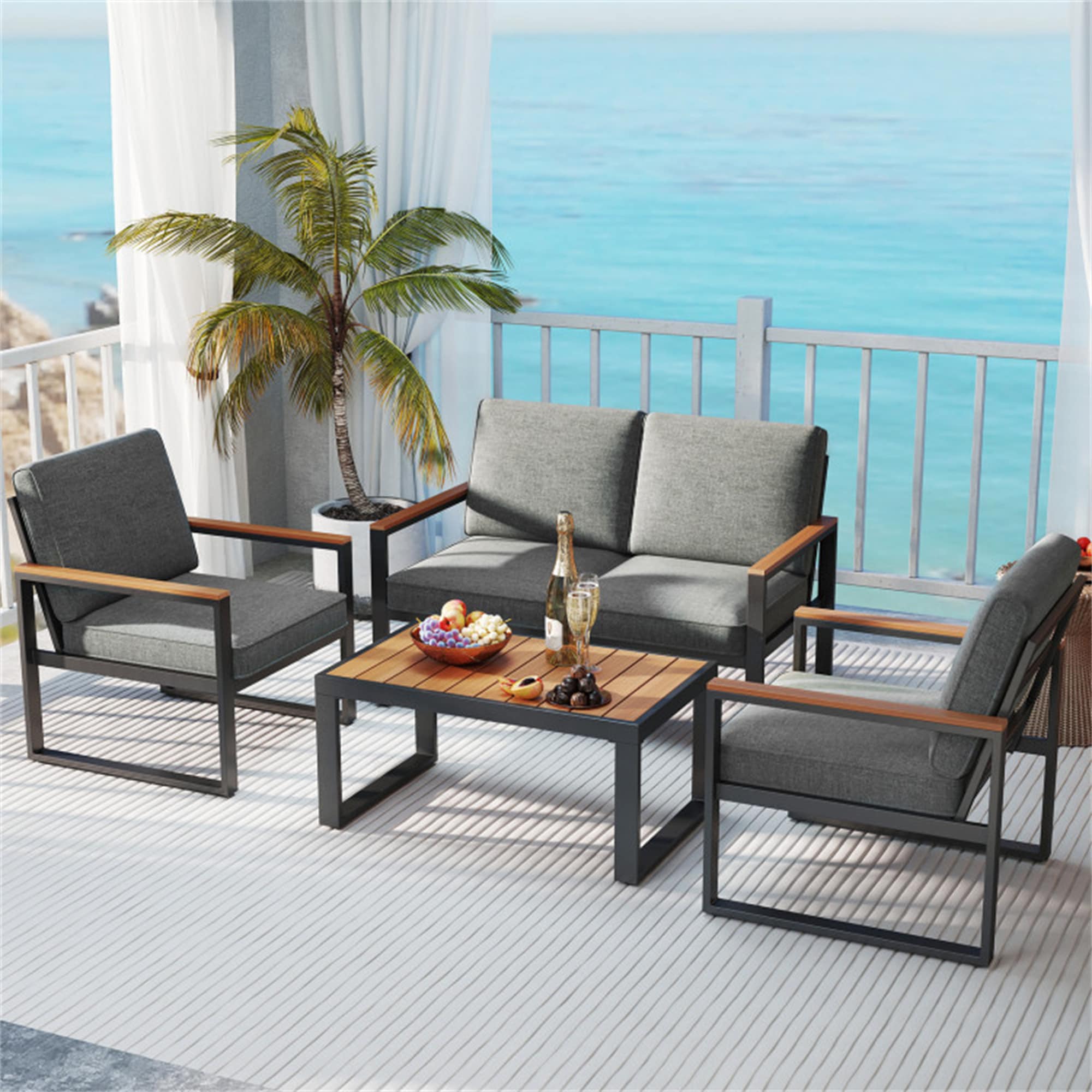 BABOOM BOM-1227AAE-OR Patio-Conversation-Sets - View #4