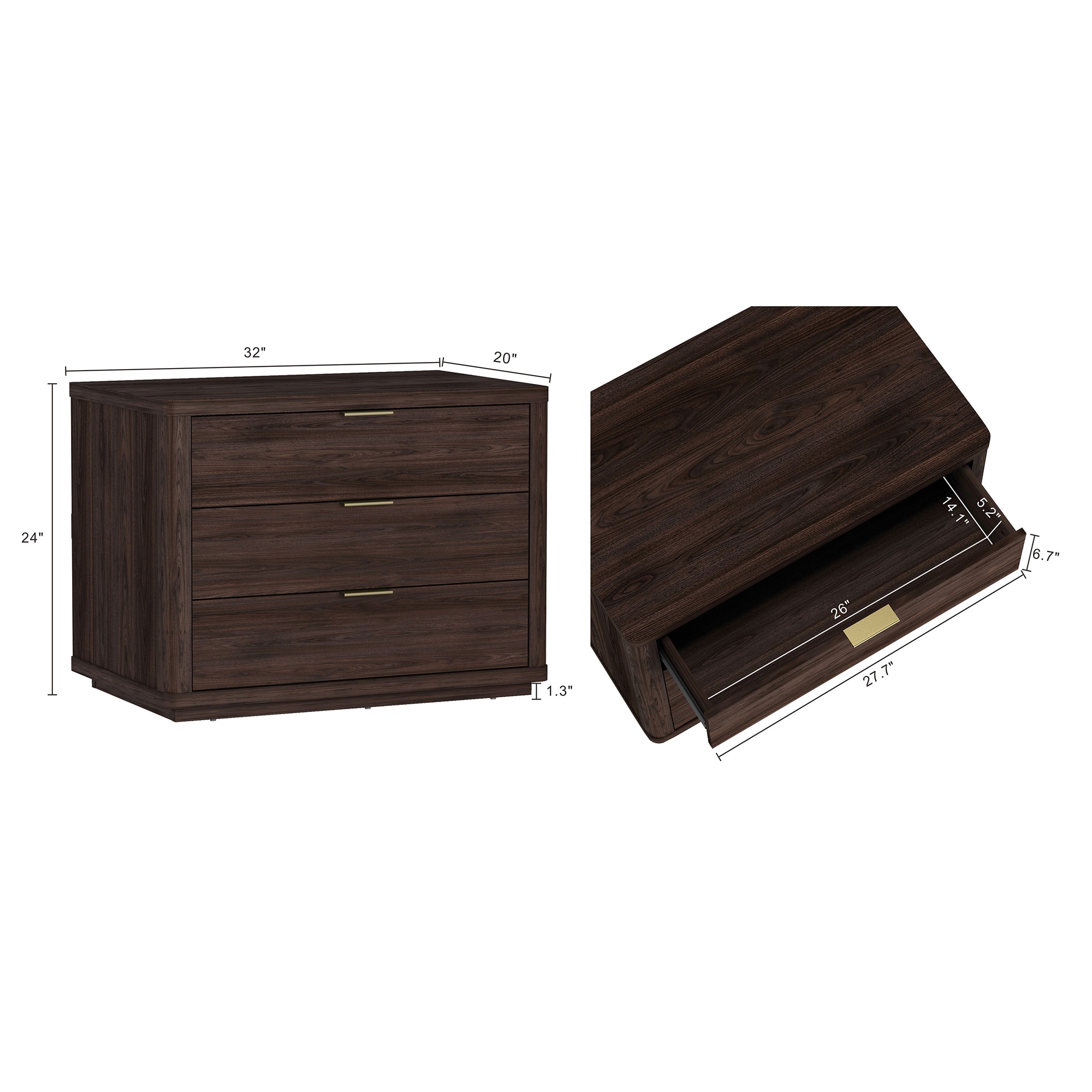 Manhattan Comfort NS014-BR nightstands - View #3