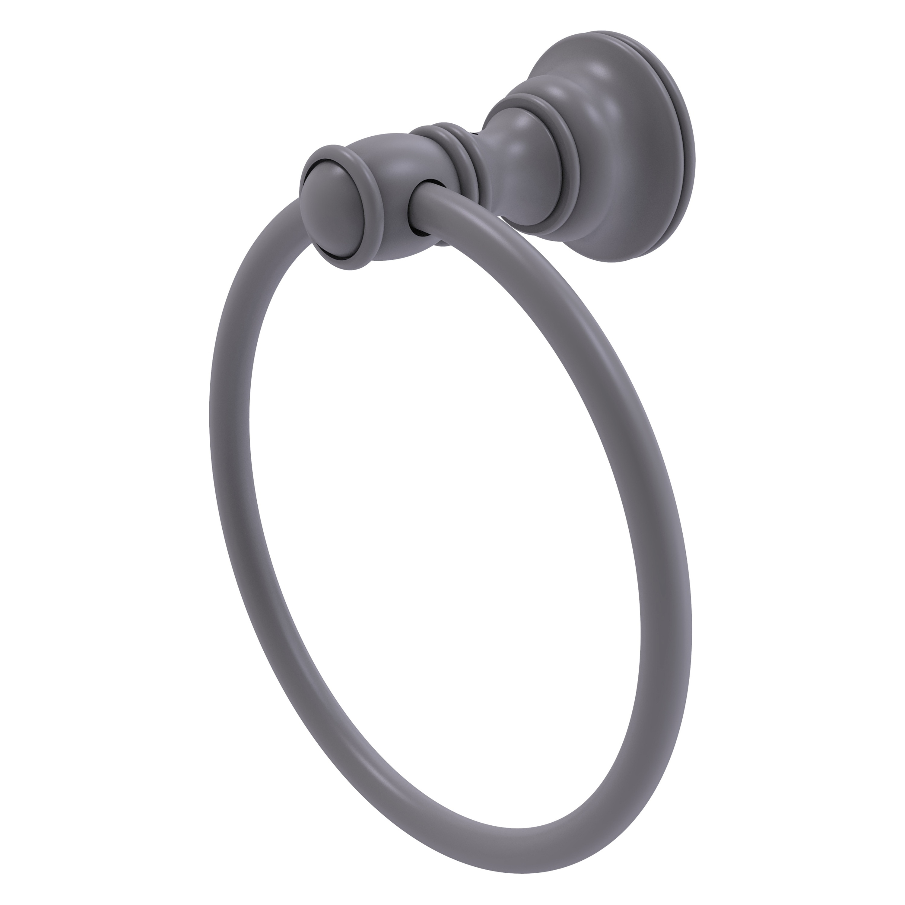 Allied Brass CL-16-GYM Carolina Matte Gray Wall mount Single Towel Ring