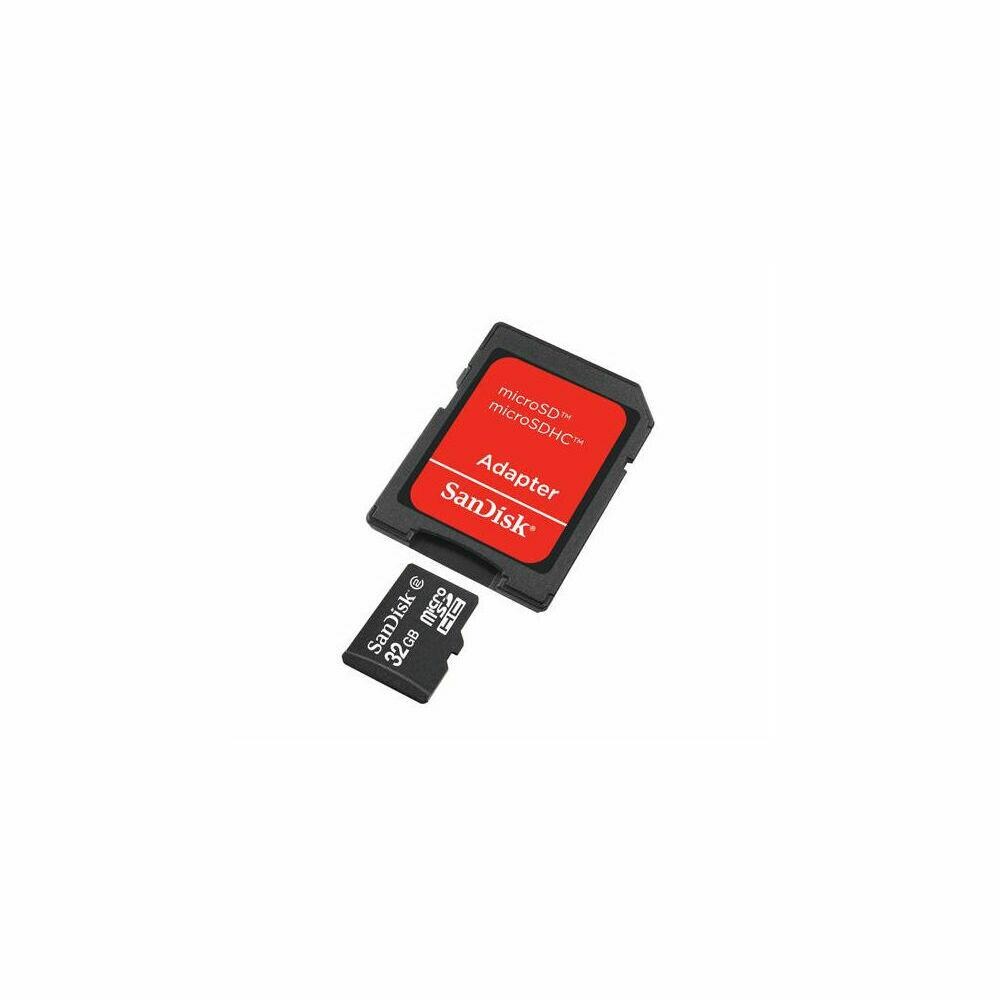 Sandisk Sandisk Microsdhc 32gb Card With Sd Adapter Sdsdqm 032g 5a At Lowes Com