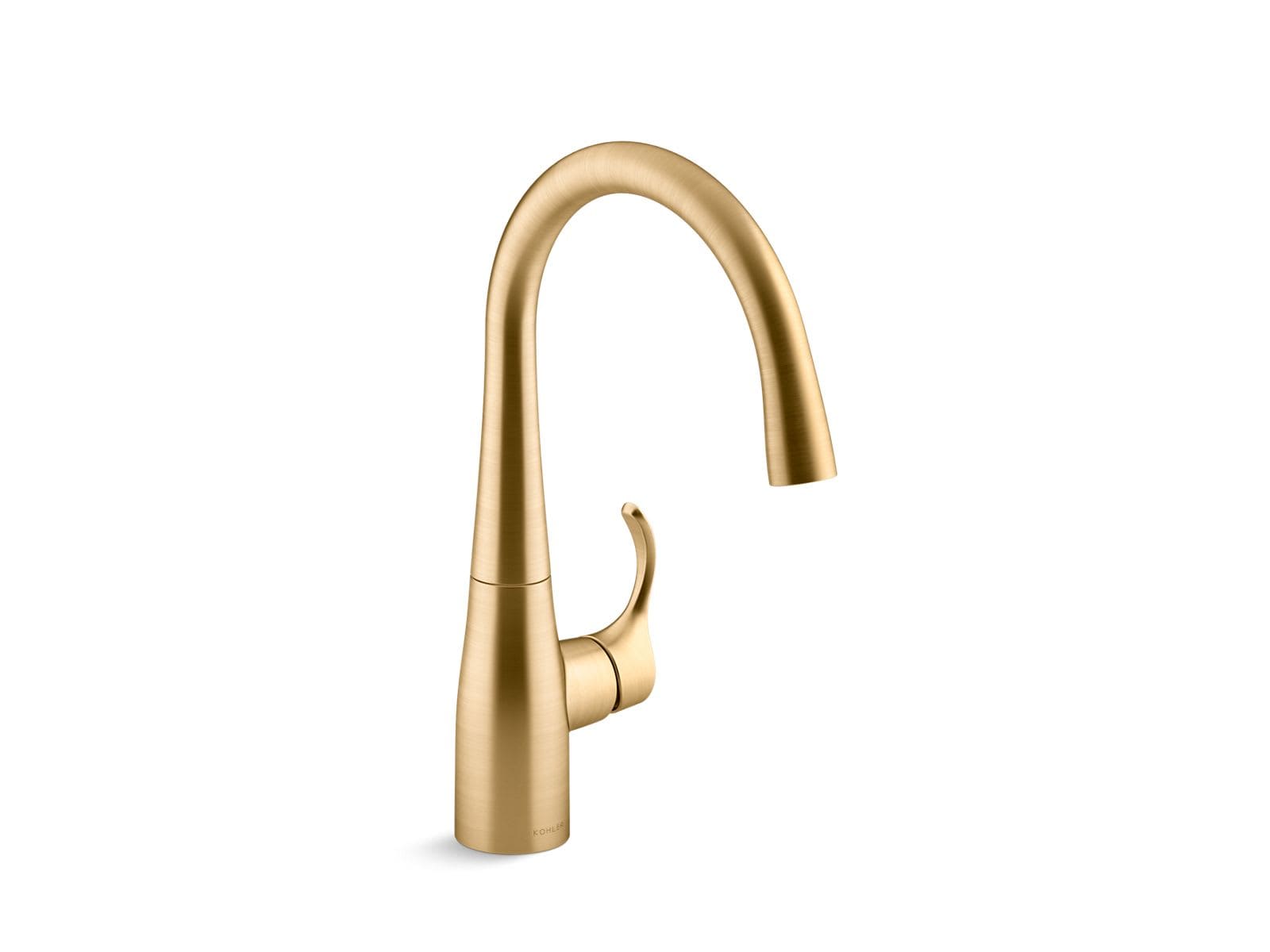 KOHLER 22034-2MB Simplice 1.5 GPM Deck Mount Bar Sink Faucet in Vibrant Brushed Moderne Brass with Lever Handle