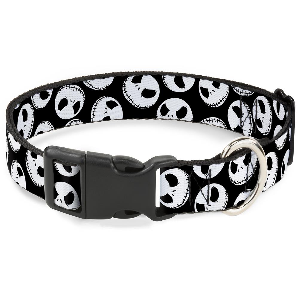 Buckle Down Nightmare Before Christmas Jack Expressions Scattered Black Dog Collar Medium in the Pet Collars Harnesses department at Lowes