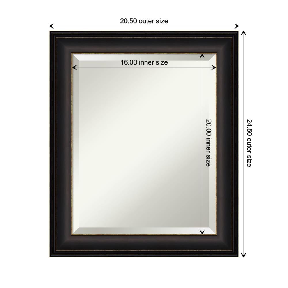 Trio Oil Rubbed Bronze Framed Rectangular Wall Mirror