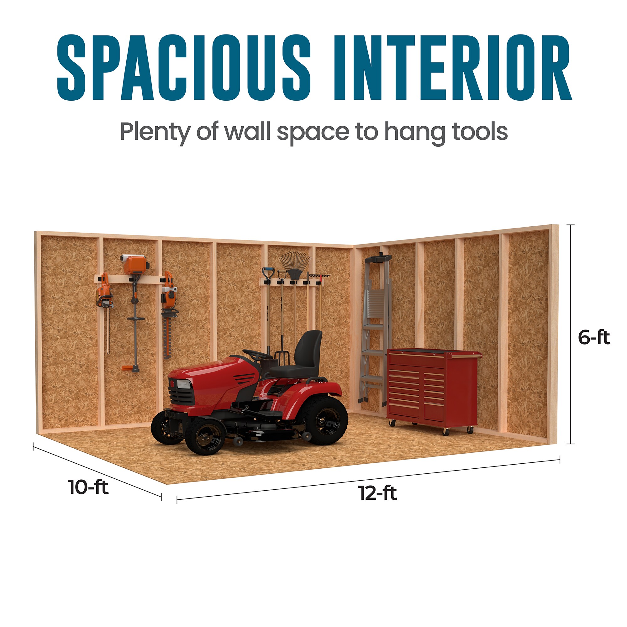 Heartland Monterra Value Gable 10-ft X 12-ft Gable Style Wood Outdoor ...