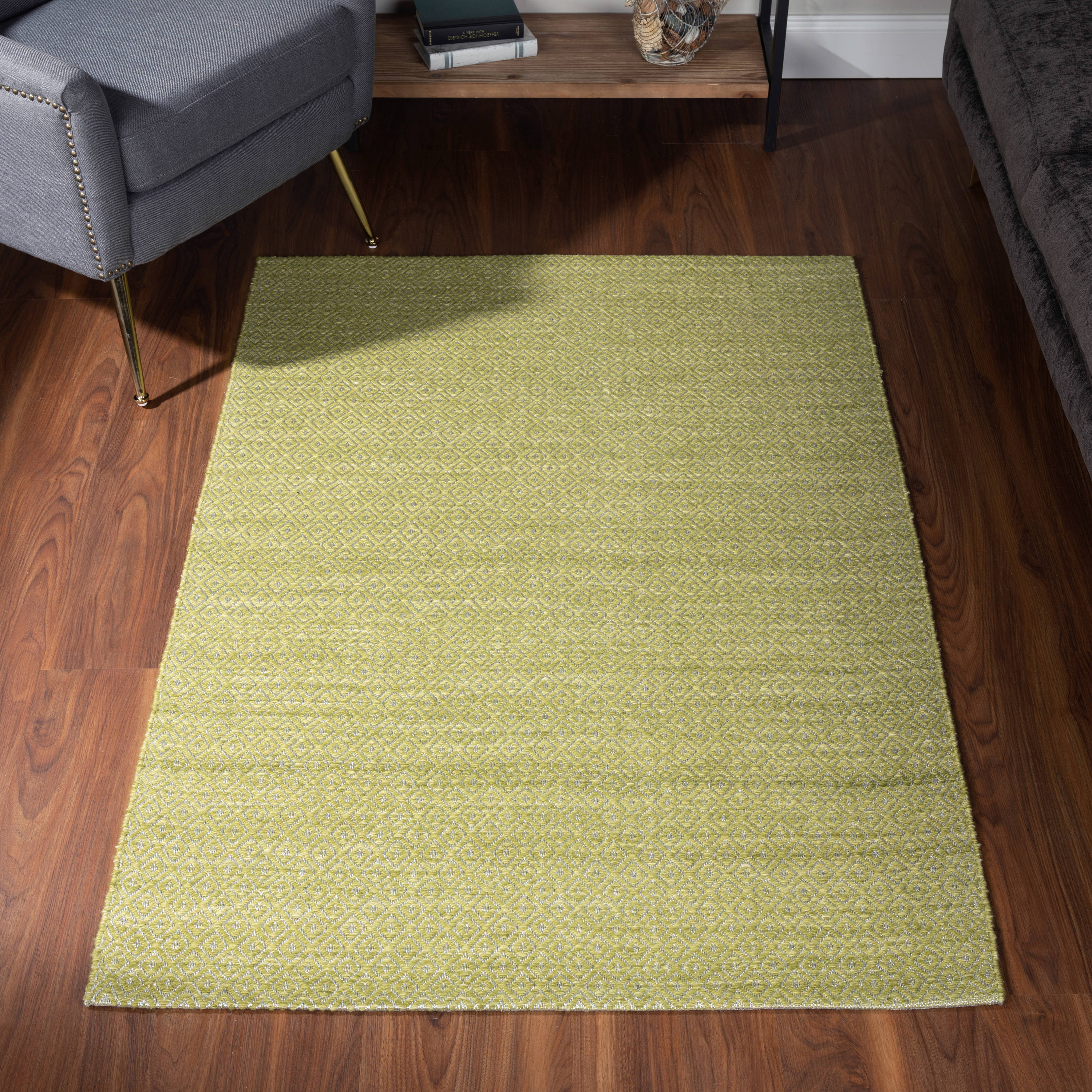 Addison Rugs Prism 5 X 8 Wool Celery Indoor Geometric Bohemian