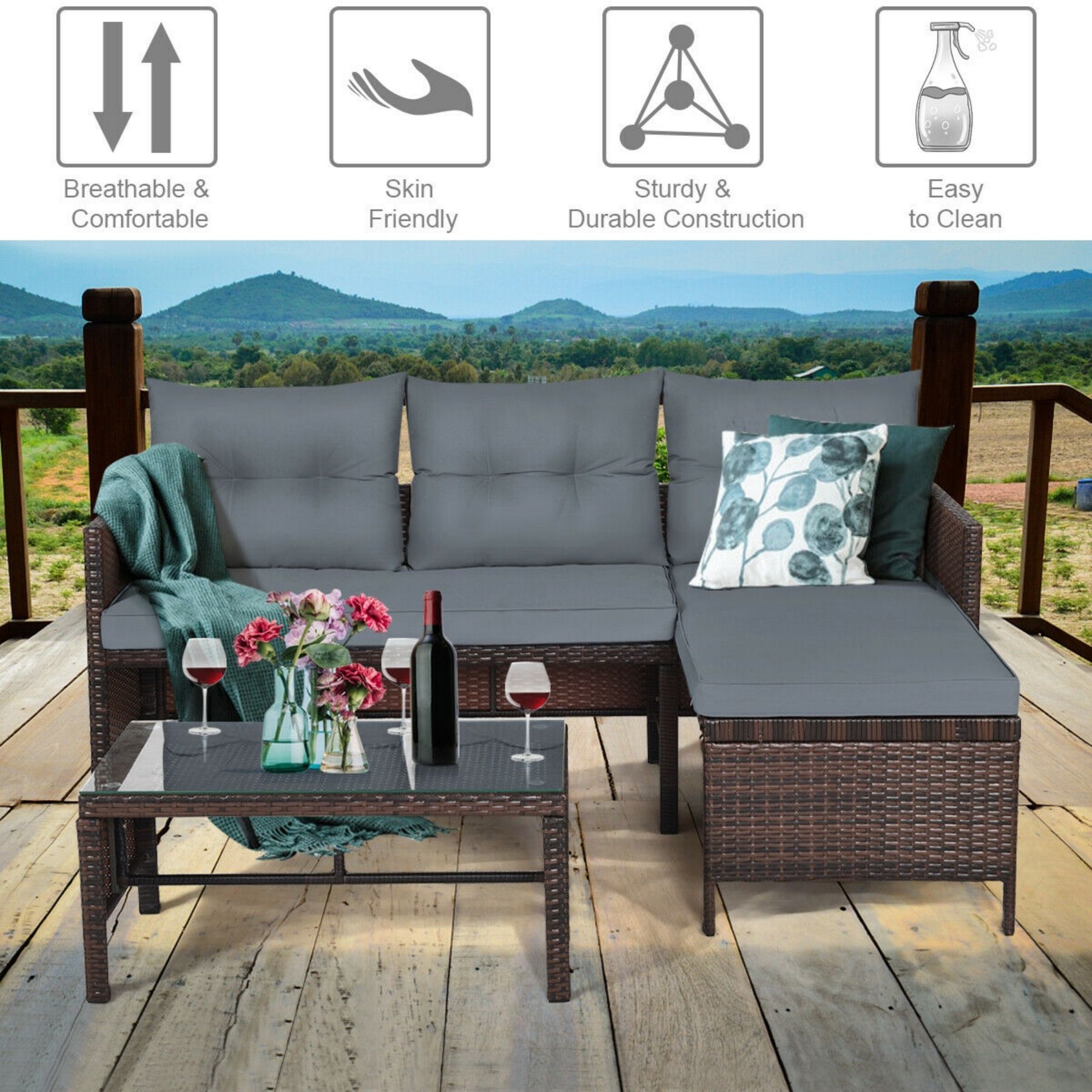 Poinic CWQ63870GR Patio-Sofas-Daybeds - View #3