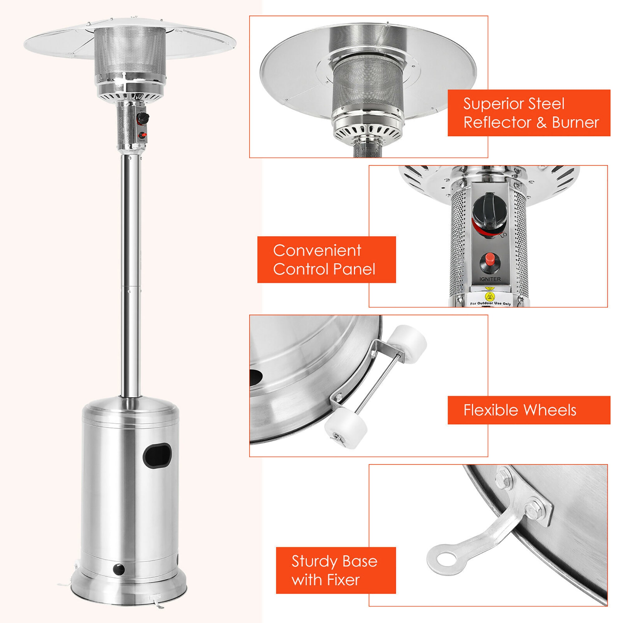Costway SWL00052 Portable-Liquid-Propane-Heaters - View #5