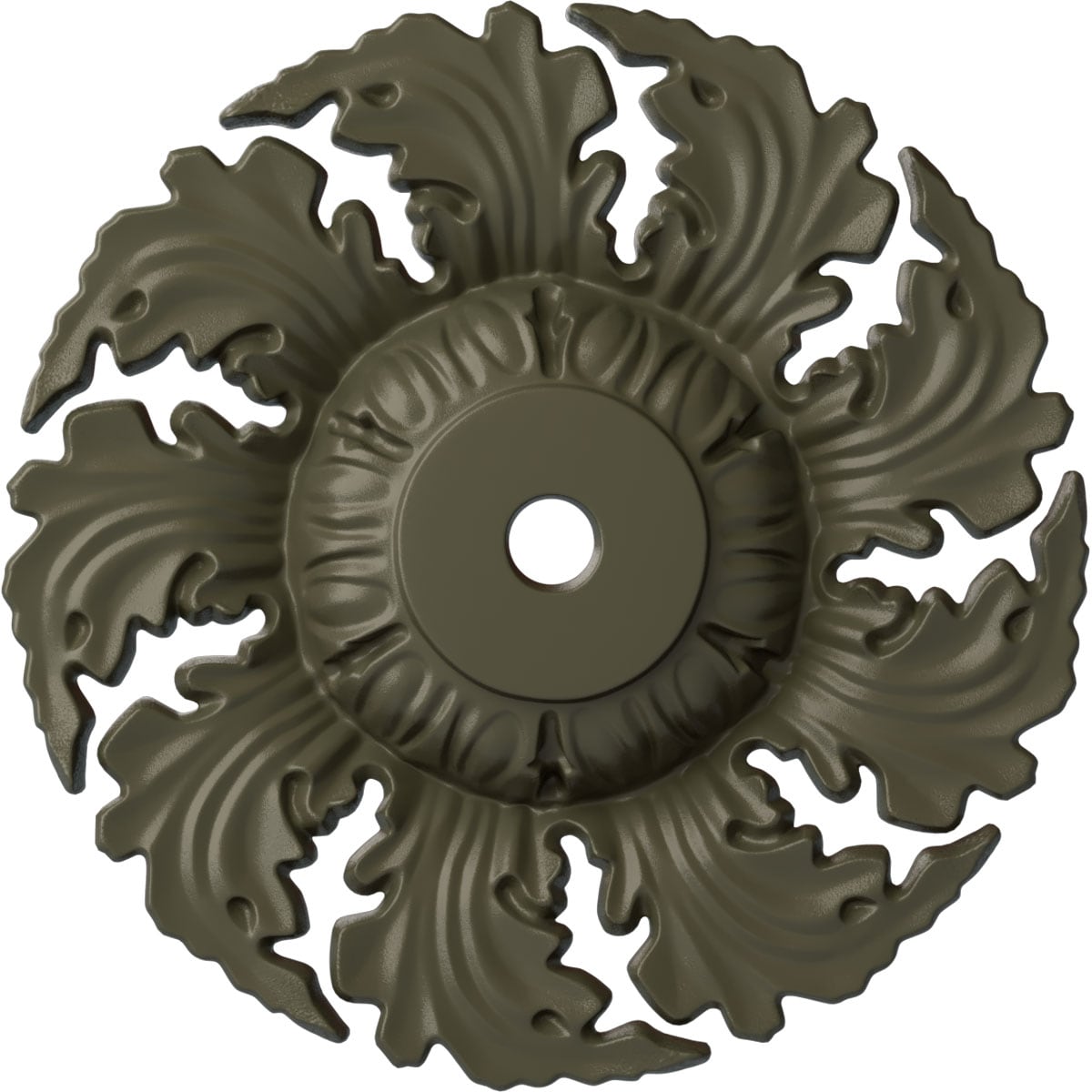 Ekena Millwork CM14NEWHF Needham 14.625-in W x 14.625-in L Painted Witch Hazel Polyurethane Whole Ceiling Medallion