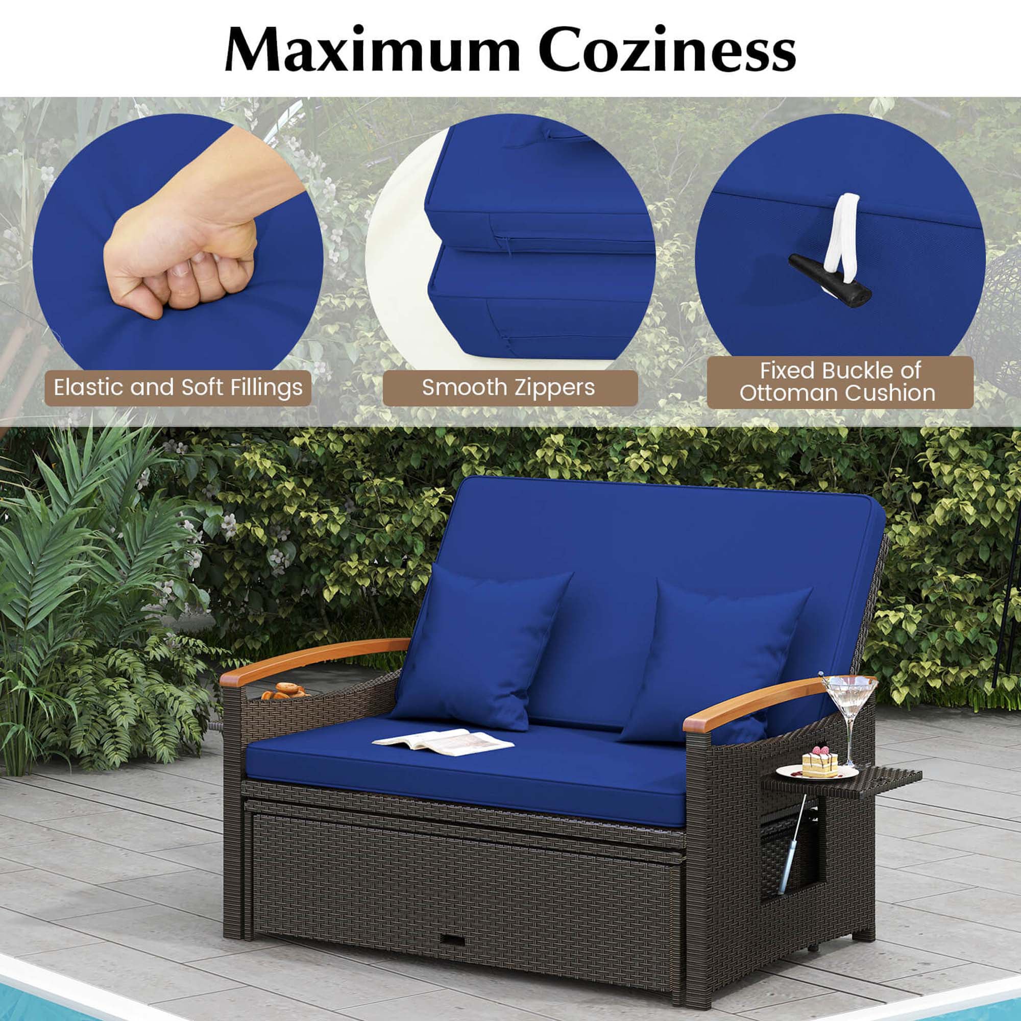Costway HCST00137 Patio-Sofas-Daybeds - View #5